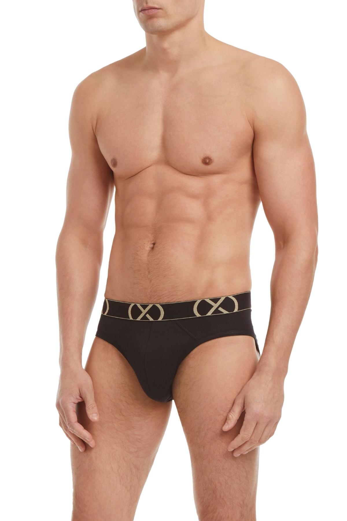 2(X)IST Black Luxe No Show Brief 3-Pack