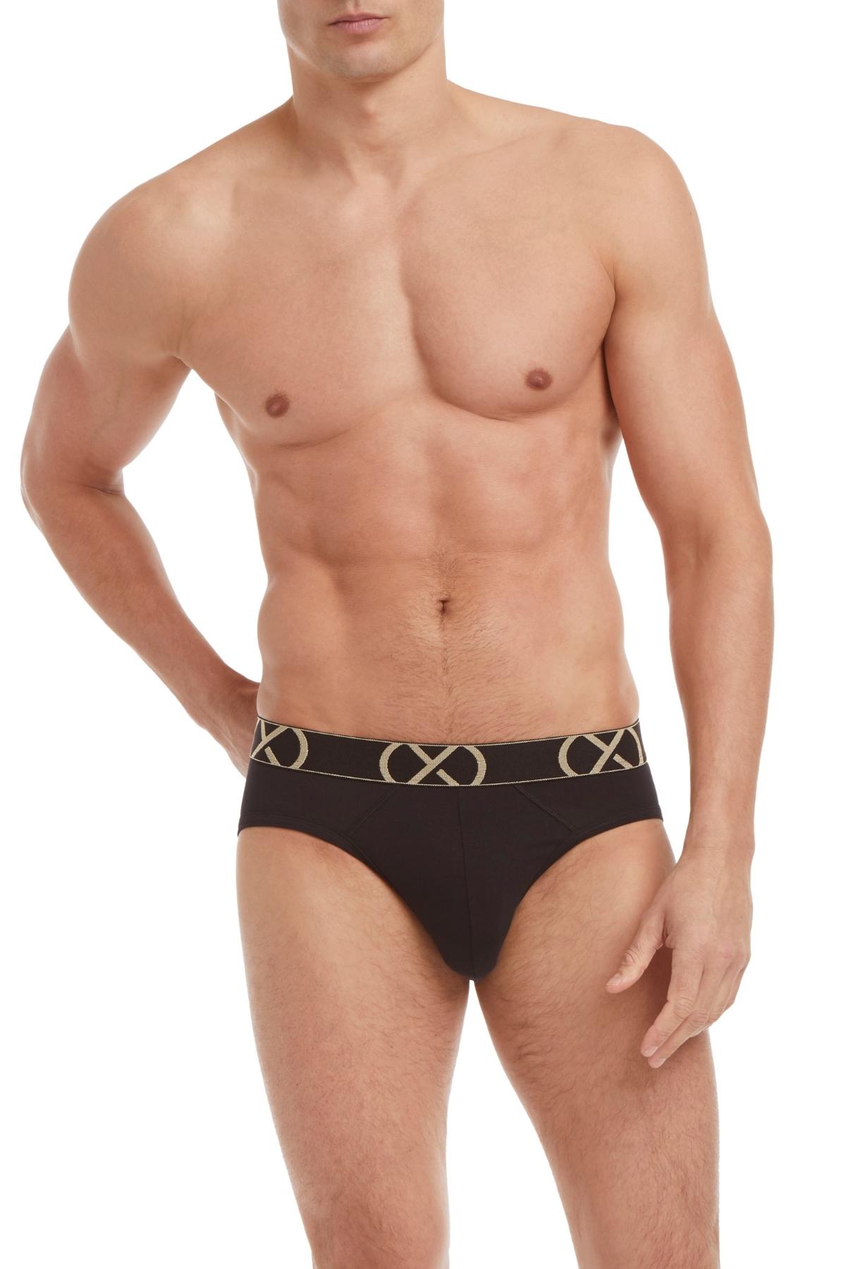 2(X)IST Black Luxe No Show Brief 3-Pack