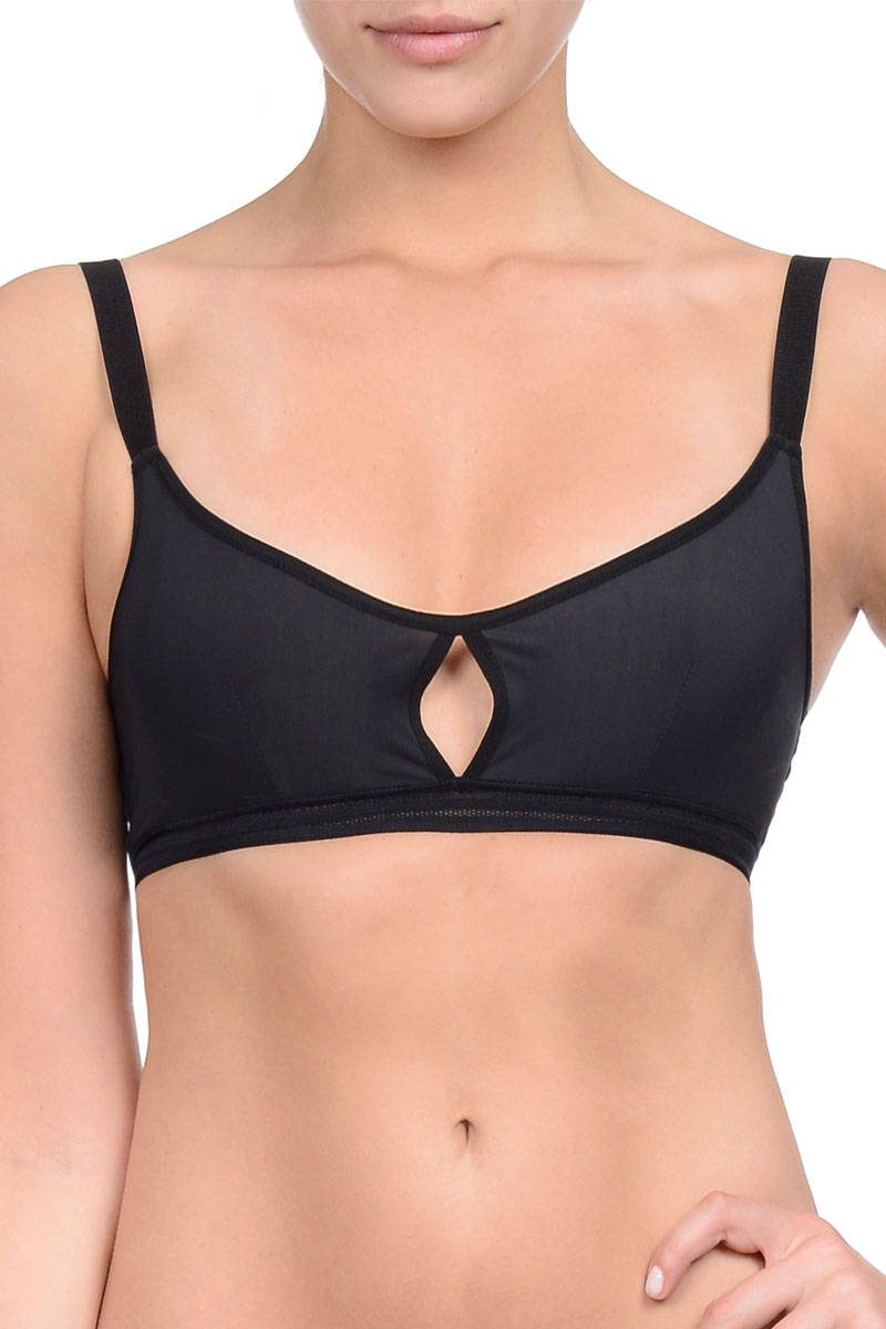 2(X)IST Black Micro Mesh Bralette