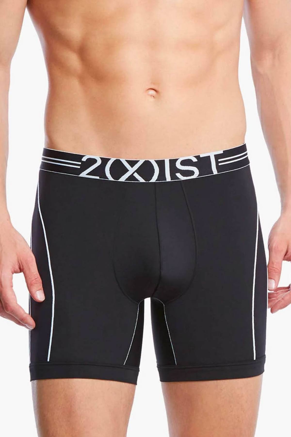 2(X)IST Black Sport-Mesh Boxer Brief