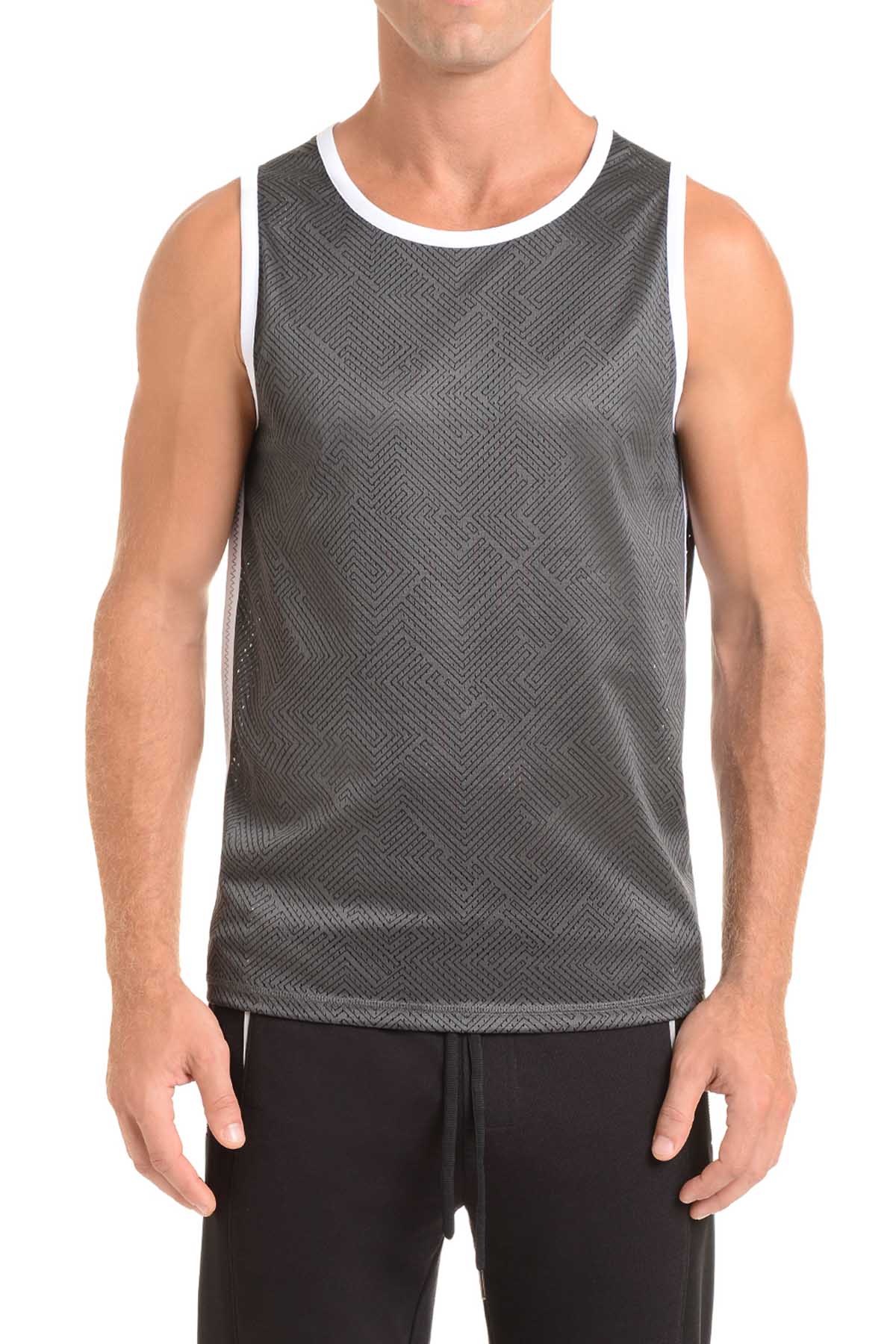 2(X)IST Black Transcendence Mesh Muscle Tank