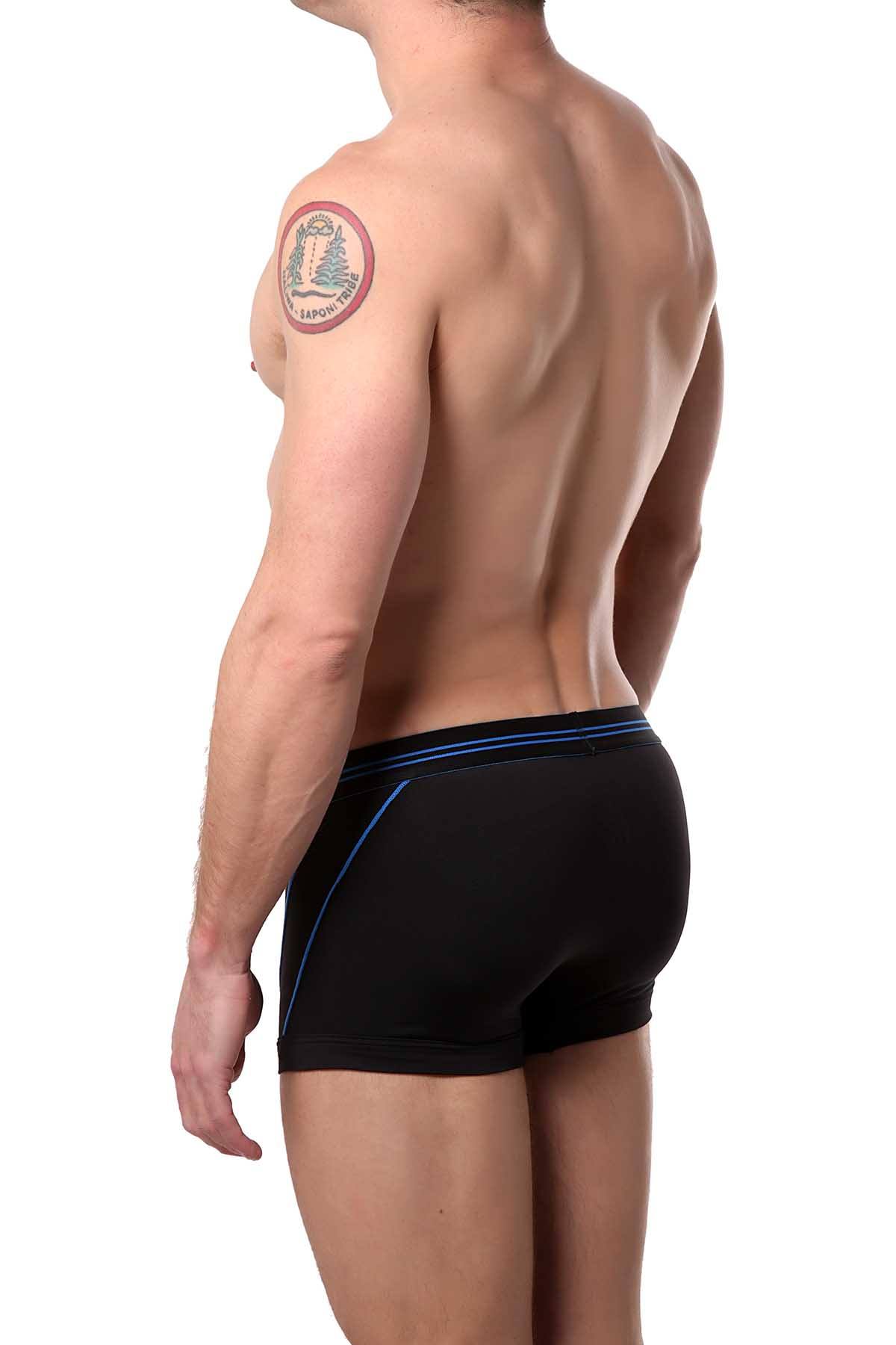 2(X)IST Black Two-Tone Speed-Dri Sport-Mesh No-Show Trunk