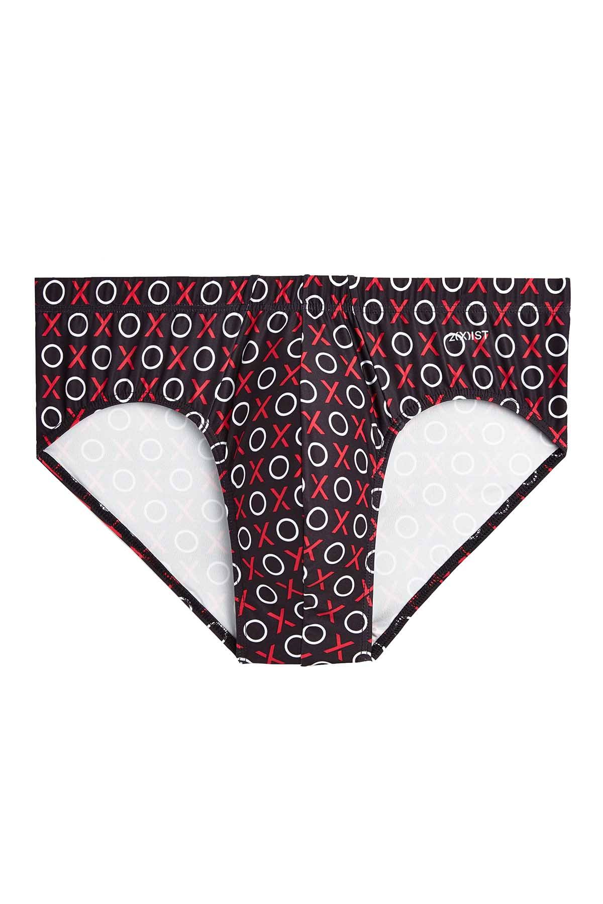 2(X)IST Black X's & O's Graphic Micro Bikini Brief