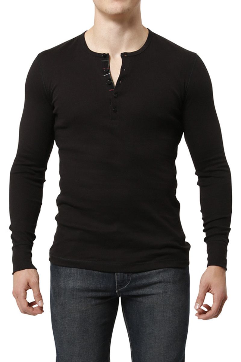 2(X)IST Black Zoom Tartan Henley