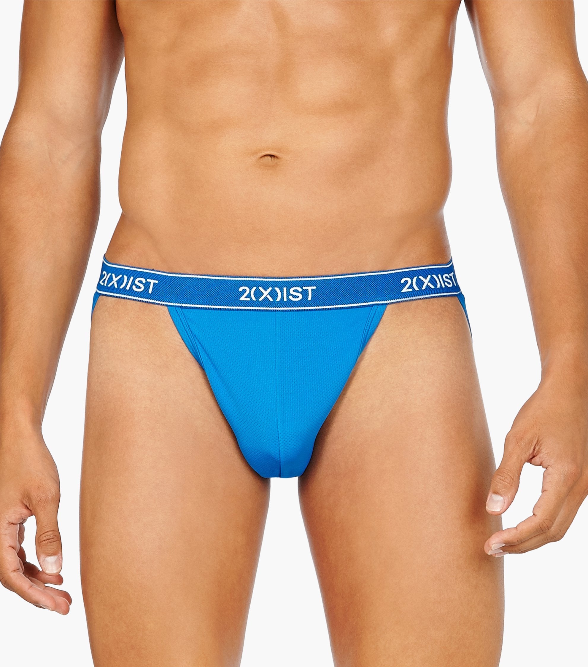 2(X)IST Blue Micro Speed Dri Mesh Jock Strap 3-Pack