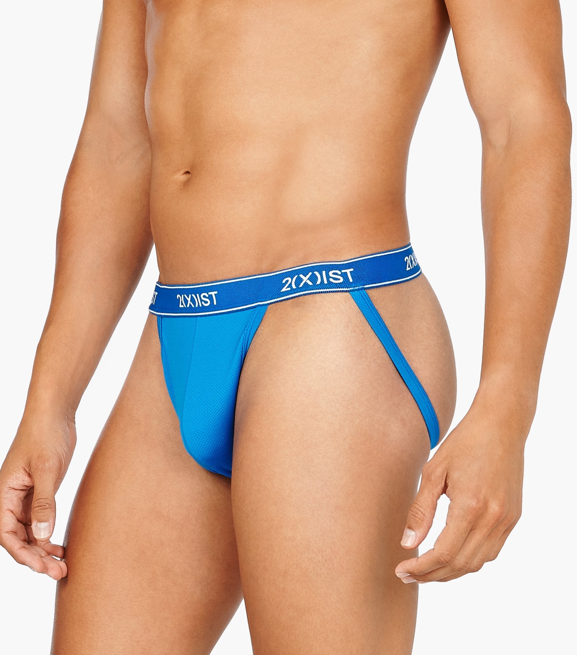 2(X)IST Blue Micro Speed Dri Mesh Jock Strap 3-Pack