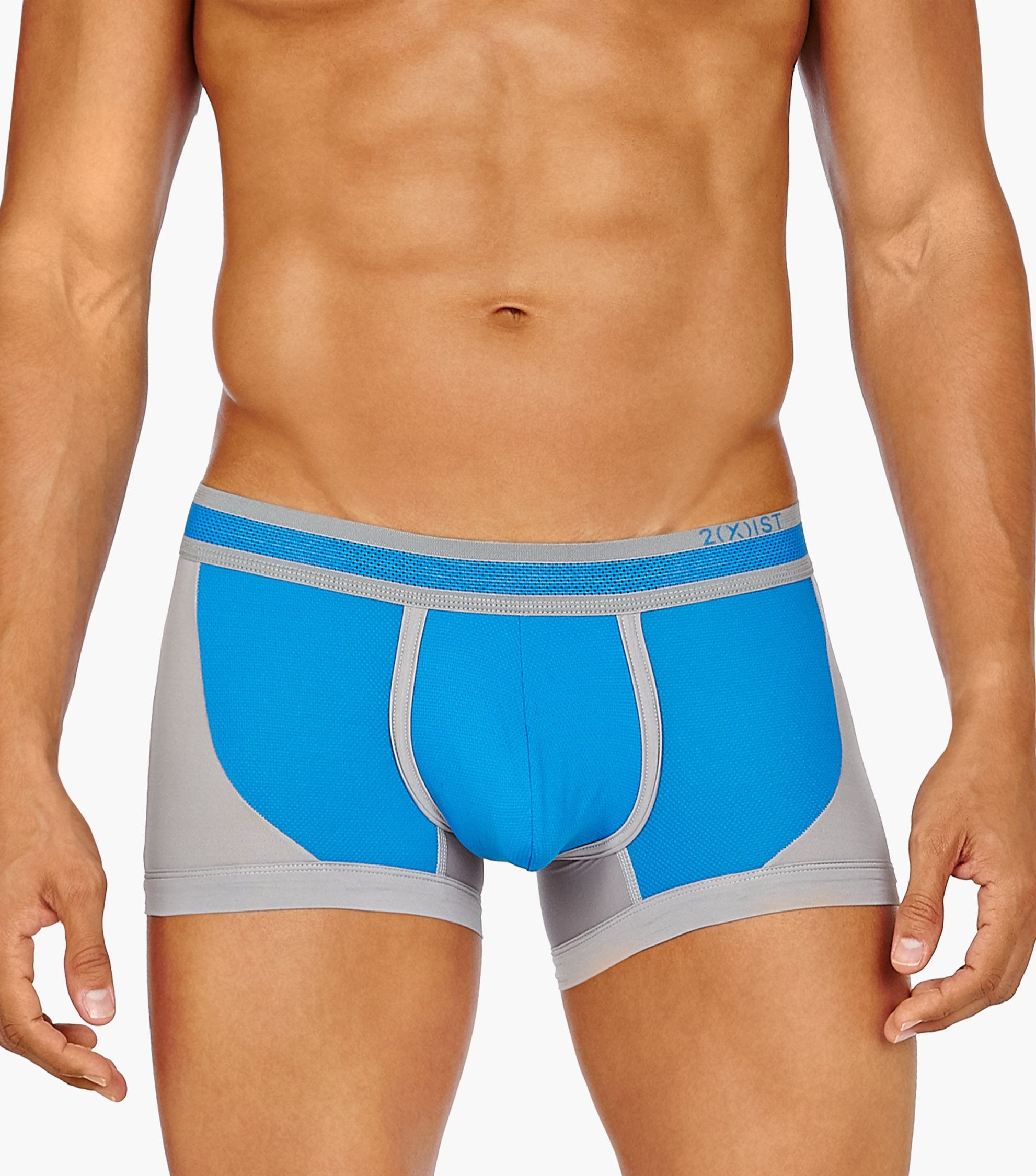 2(X)IST Blue Ultra Mesh No Show Trunk