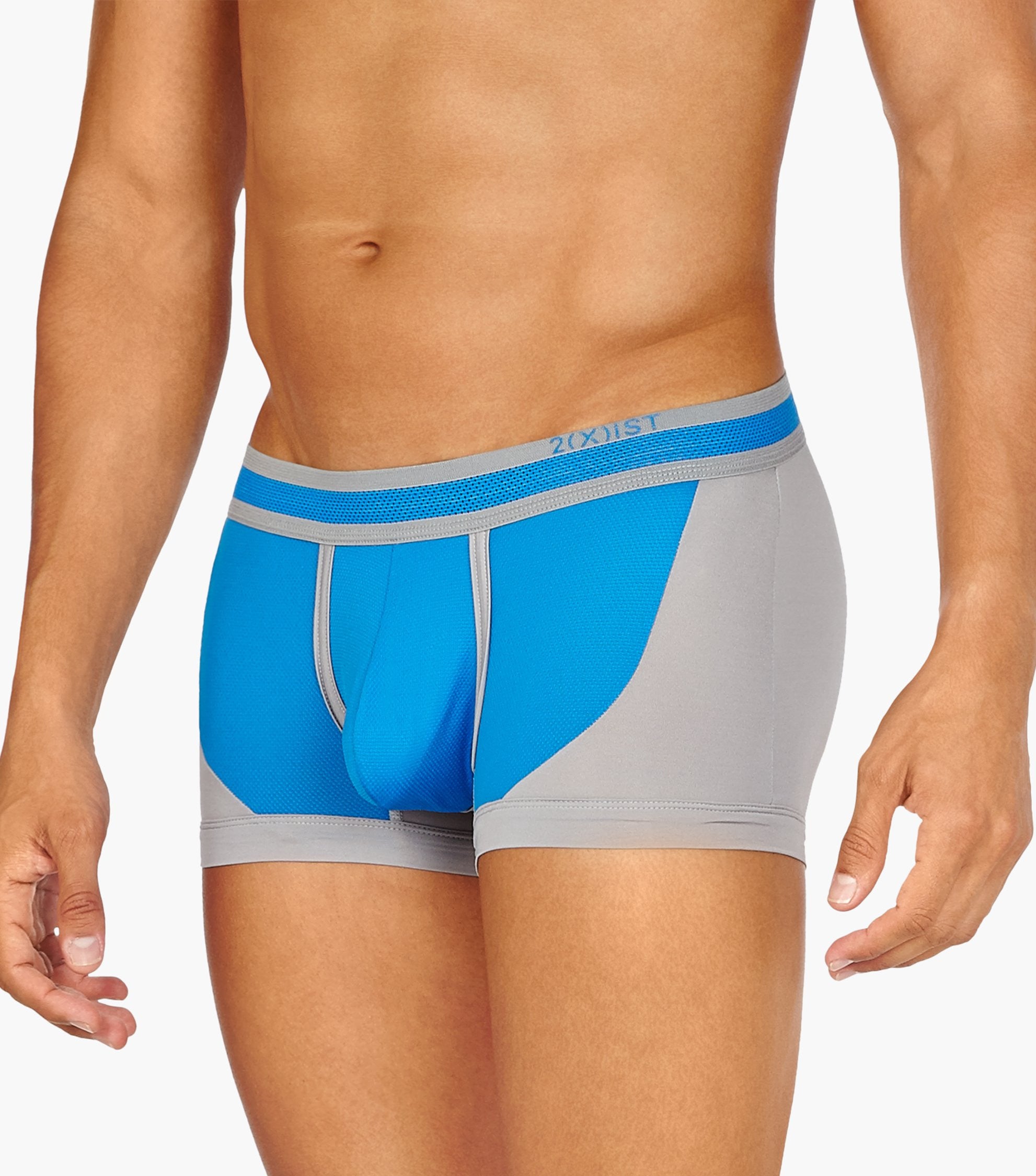 2(X)IST Blue Ultra Mesh No Show Trunk