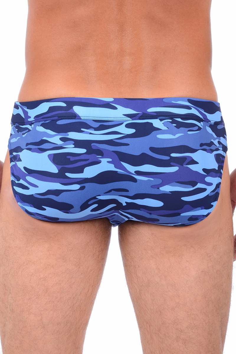 2(X)IST Blueberry Beach Camo Cabo Swim Brief