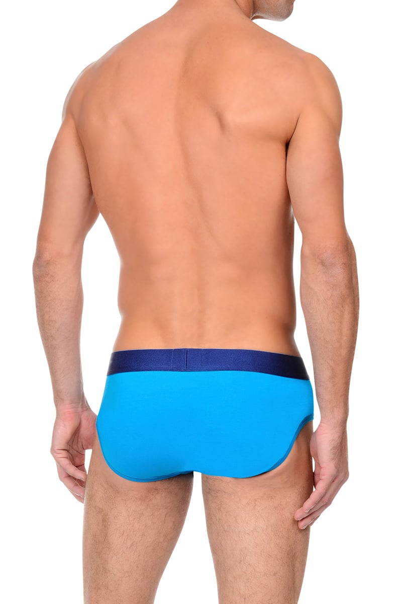 2(X)IST Bright Blue & Blue Electric Cotton Brief