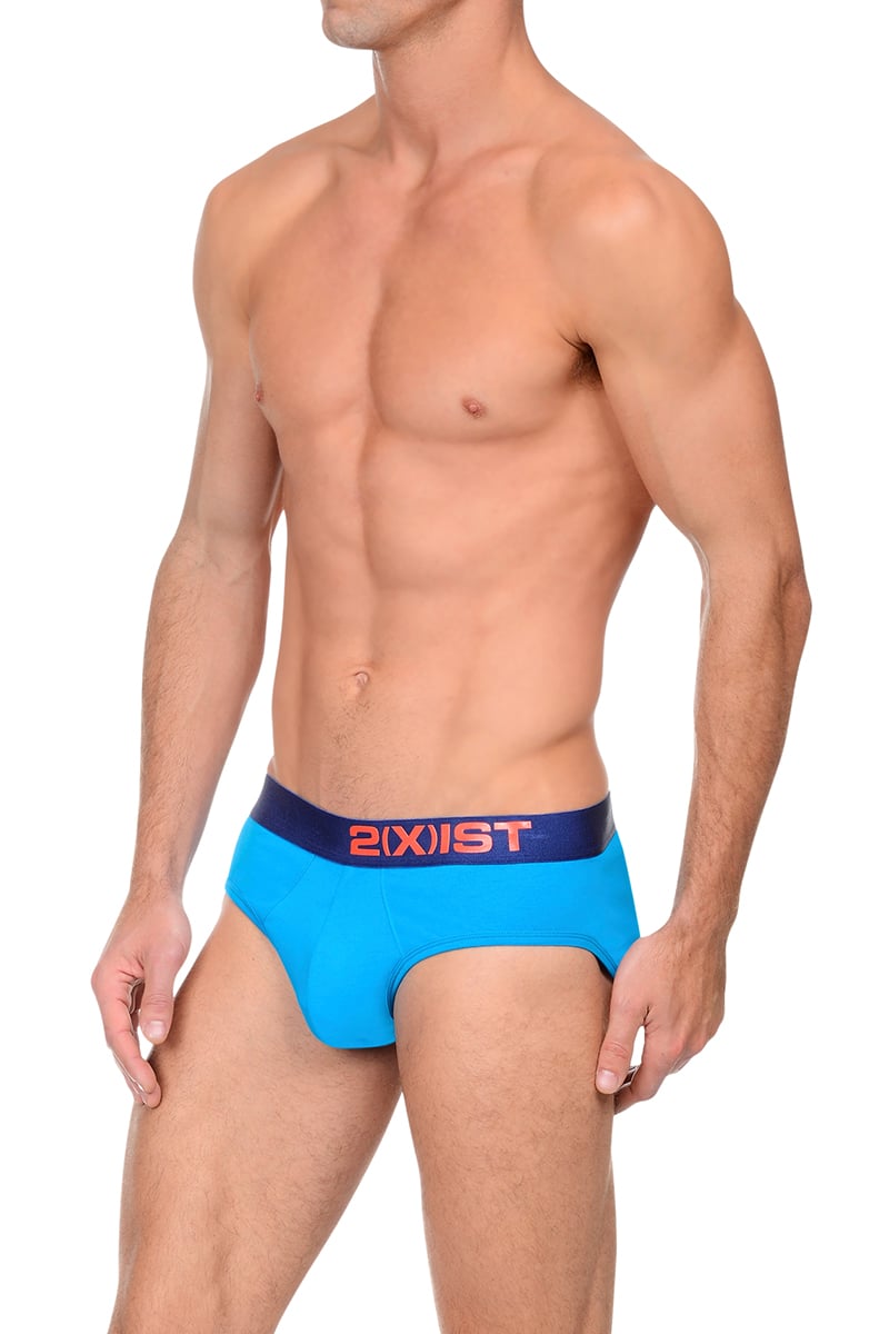 2(X)IST Bright Blue & Blue Electric Cotton Brief