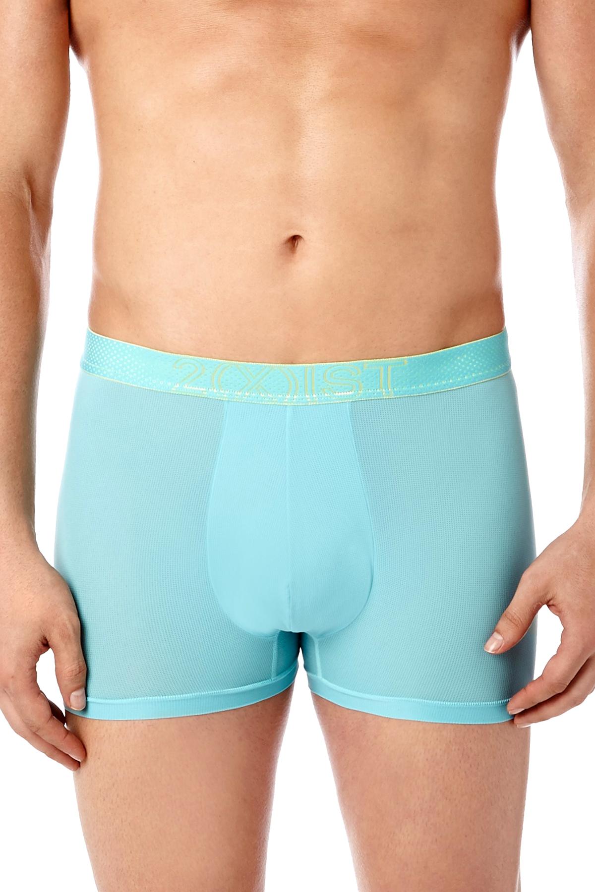 2(X)IST Capri-Blue Speed Dri Mesh No-Show Trunk