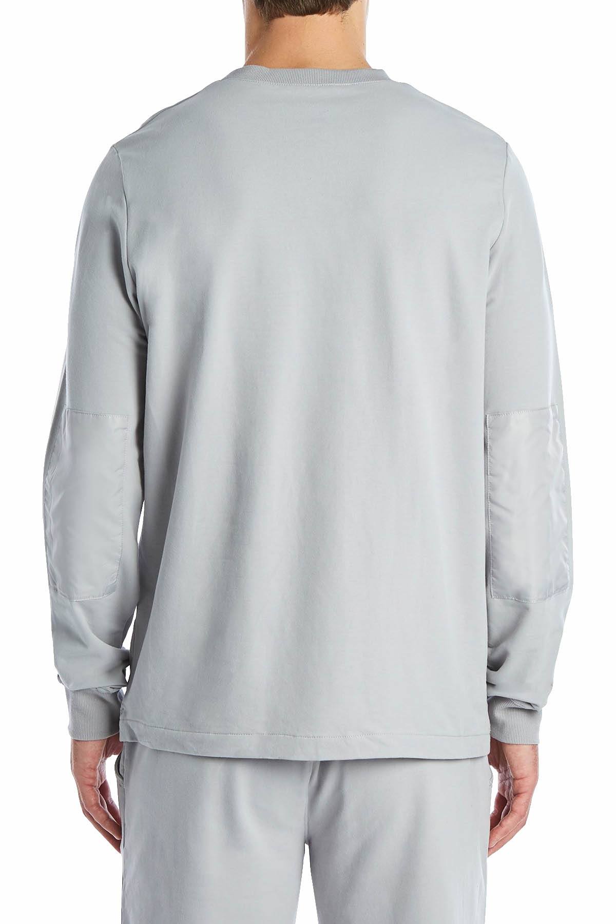 2(X)IST Cement-Grey Classic Zip-Pocket Sweatshirt