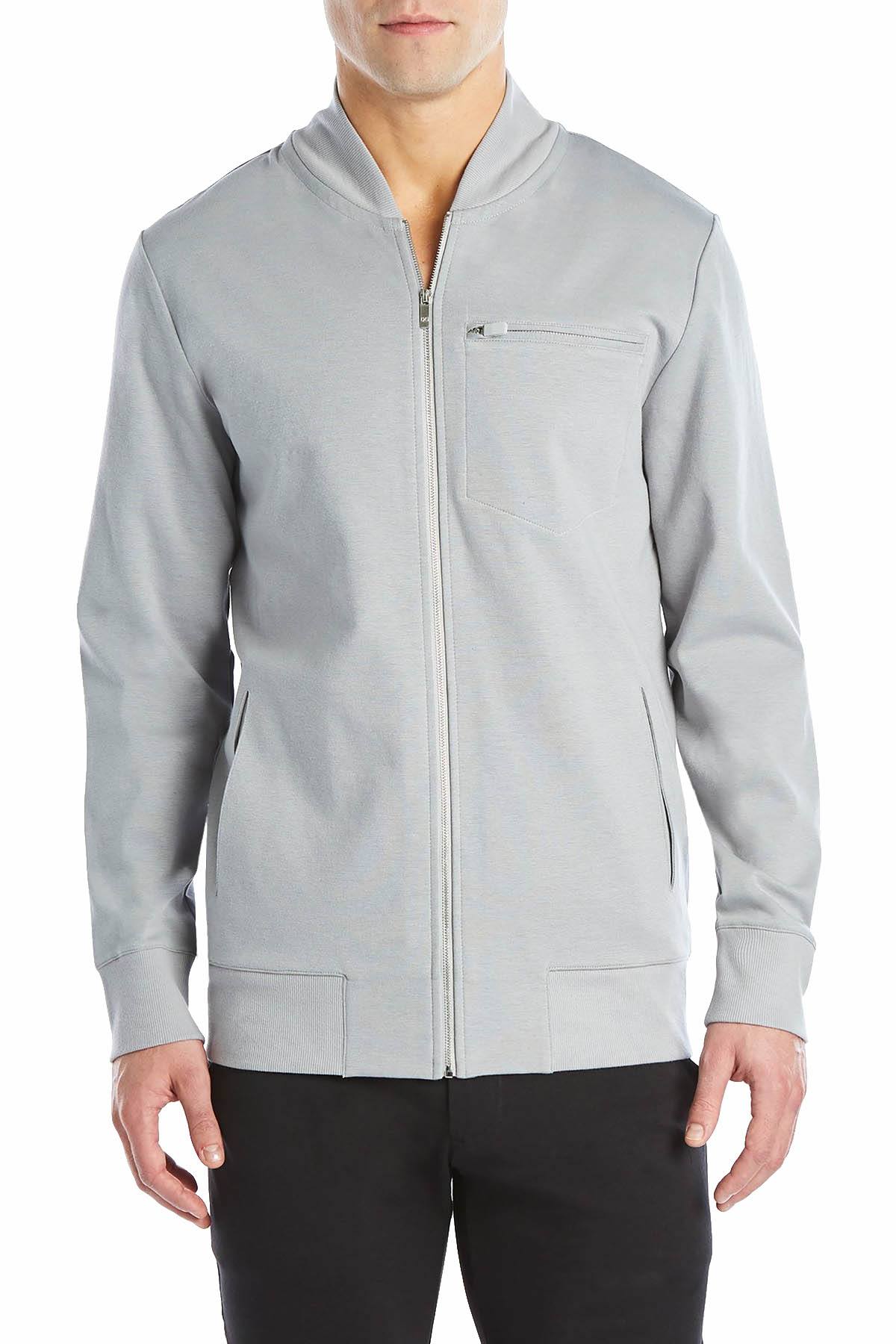 2(X)IST Cement-Grey Modern Classic Track Jacket