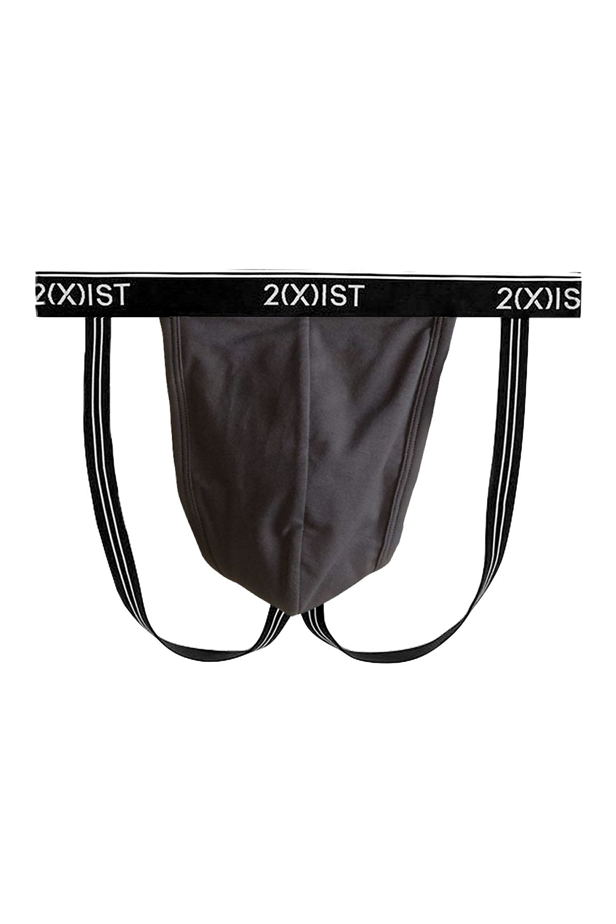 2(X)IST Charcoal Essential Cotton-Stretch Jockstrap