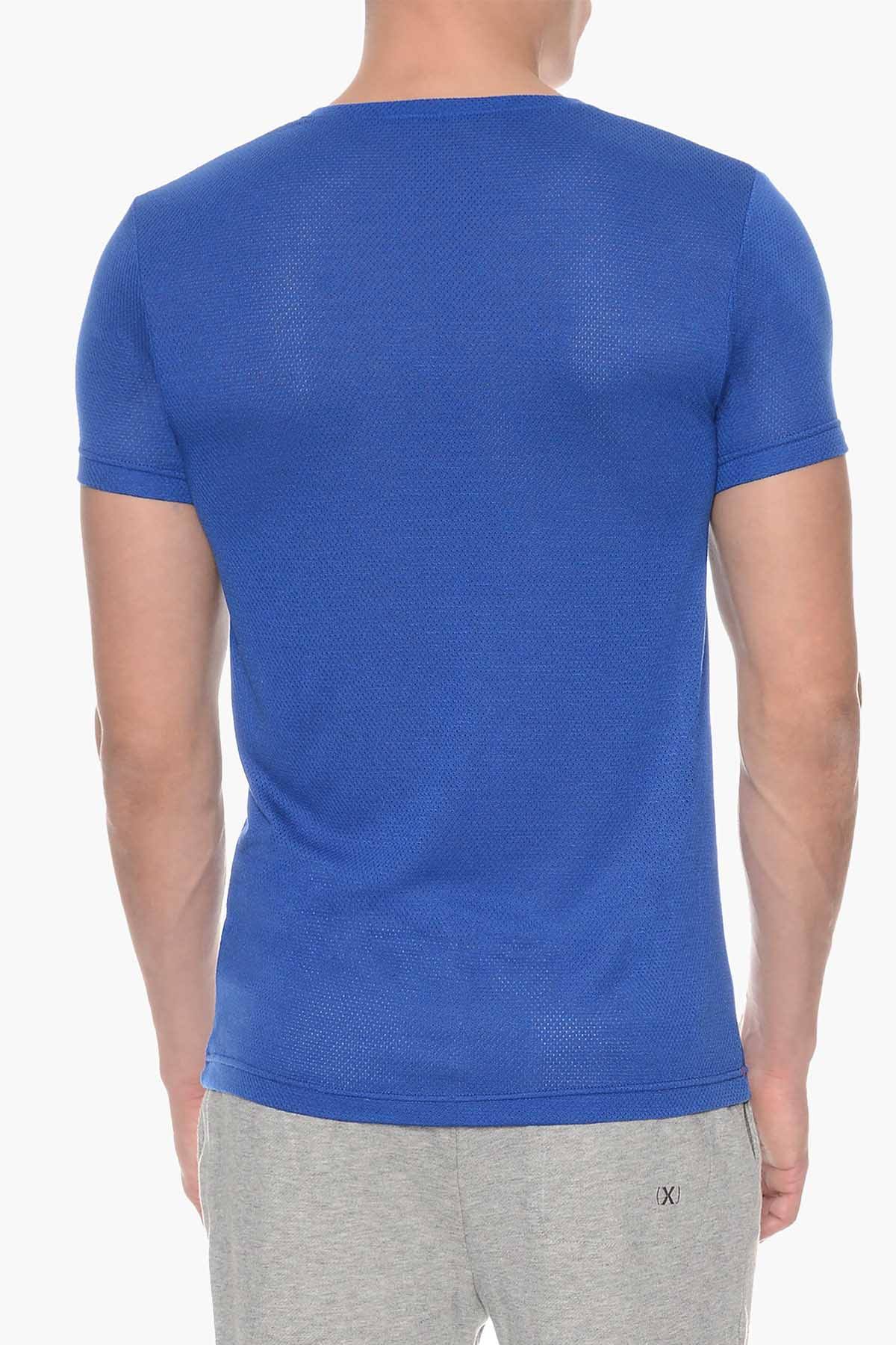 2(X)IST Cobalt Mesh V-Neck Tee