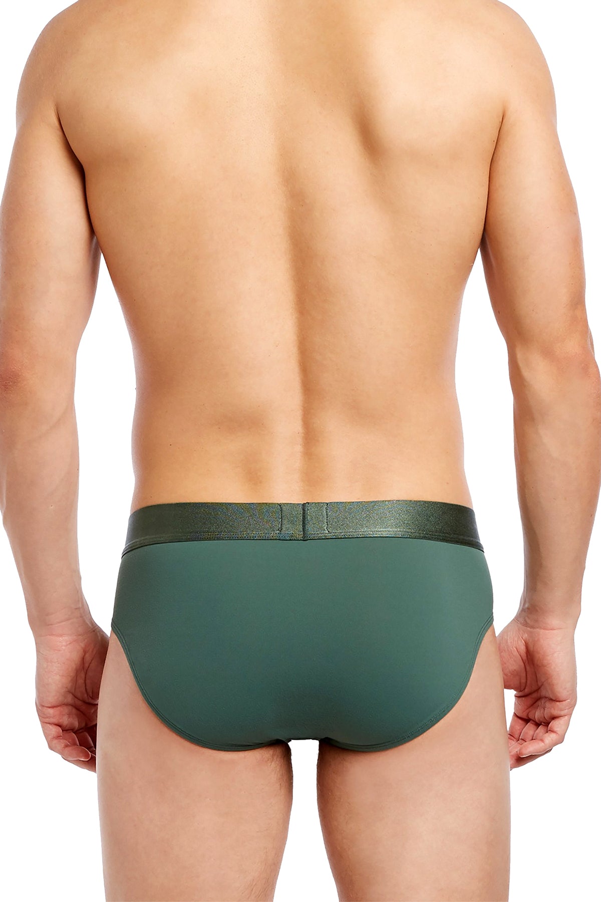 2(X)IST Duck-Green Electric No-Show Brief