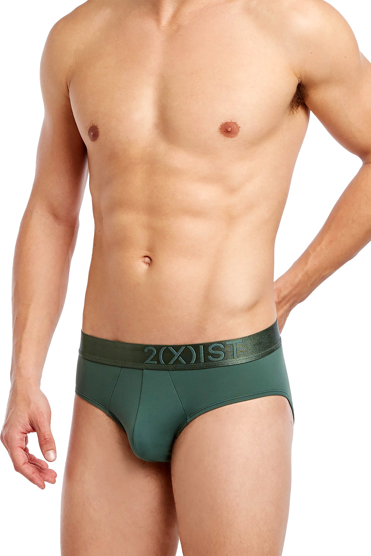 2(X)IST Duck-Green Electric No-Show Brief