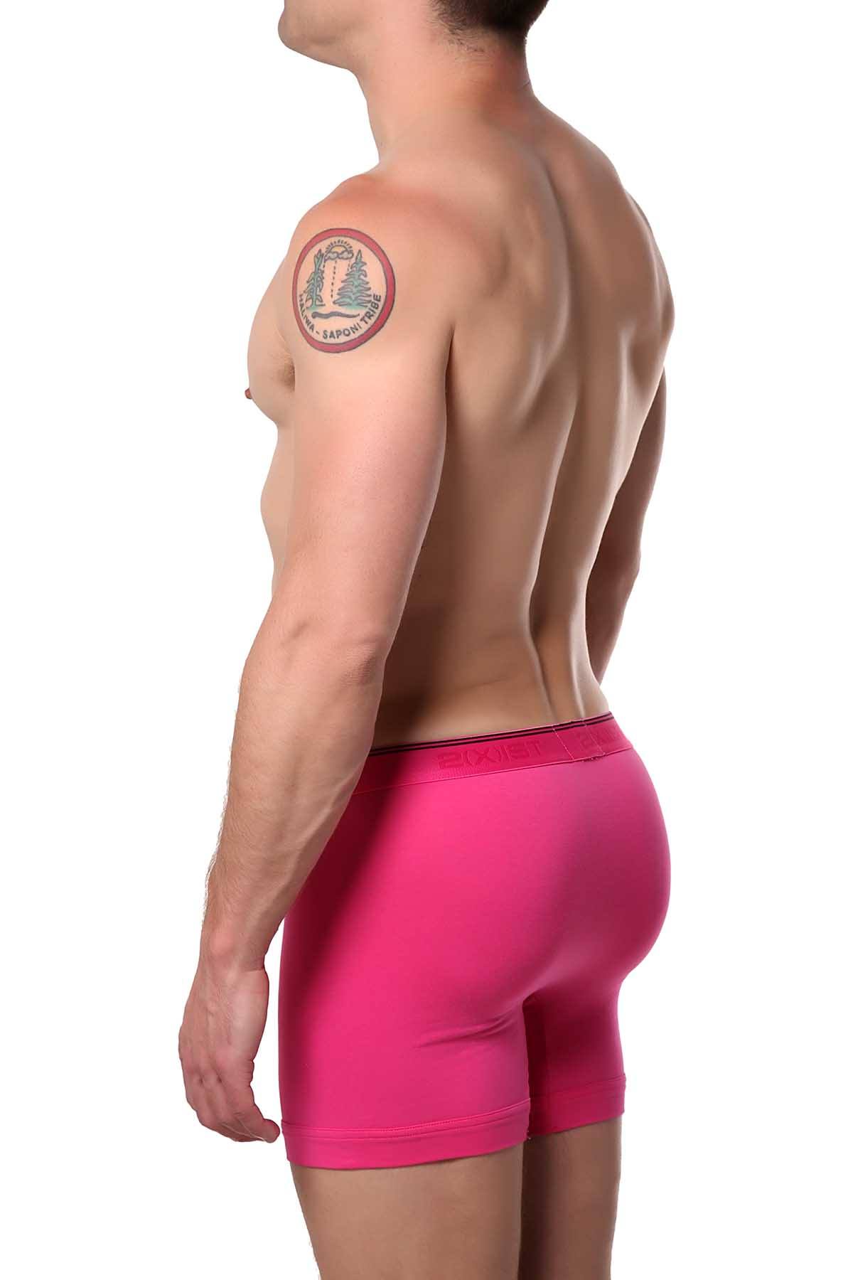 2(X)IST Fuchsia Essential Cotton-Stretch Boxer Brief