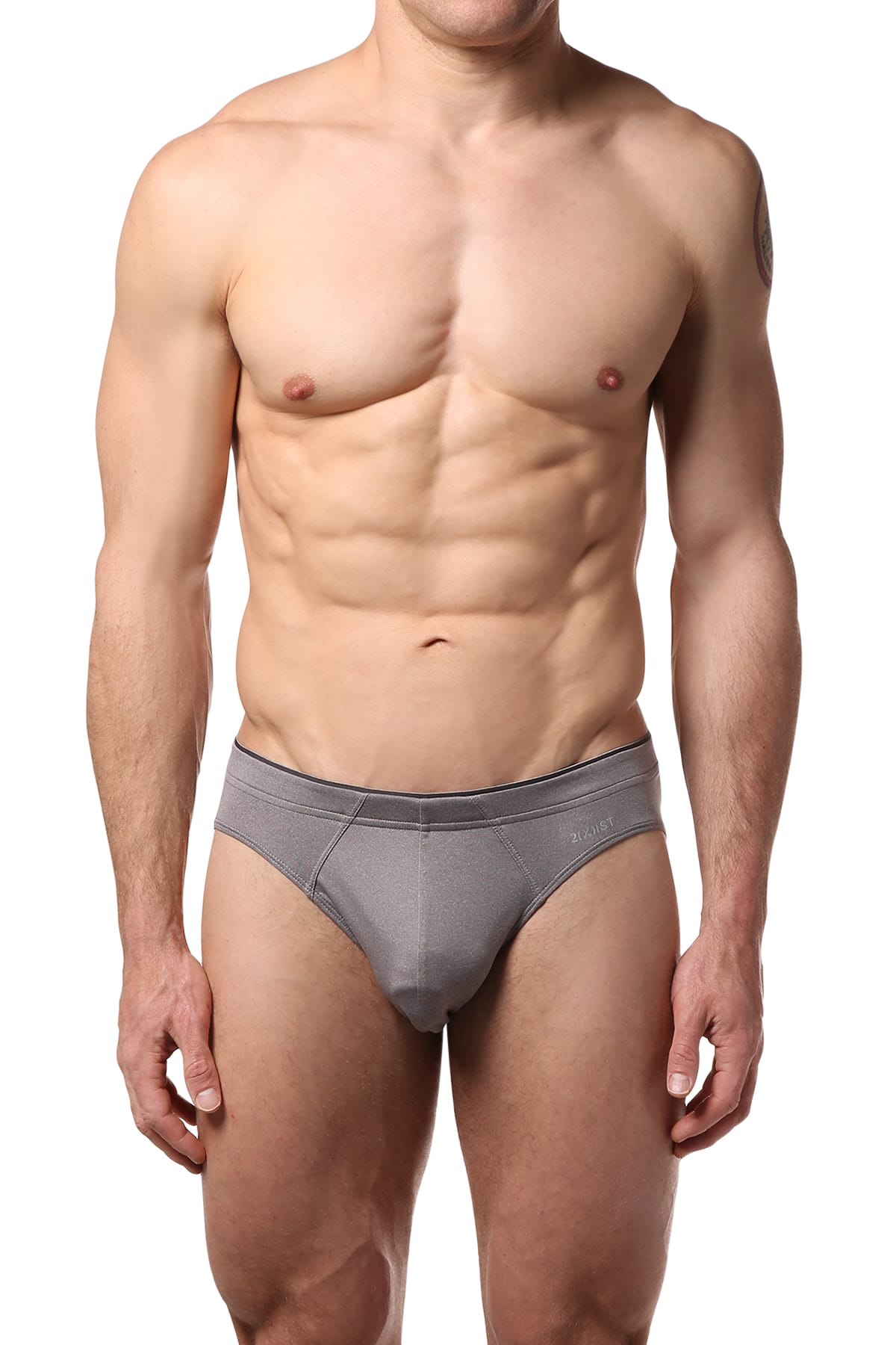 2(X)IST Heather-Grey Sliq Micro Brief