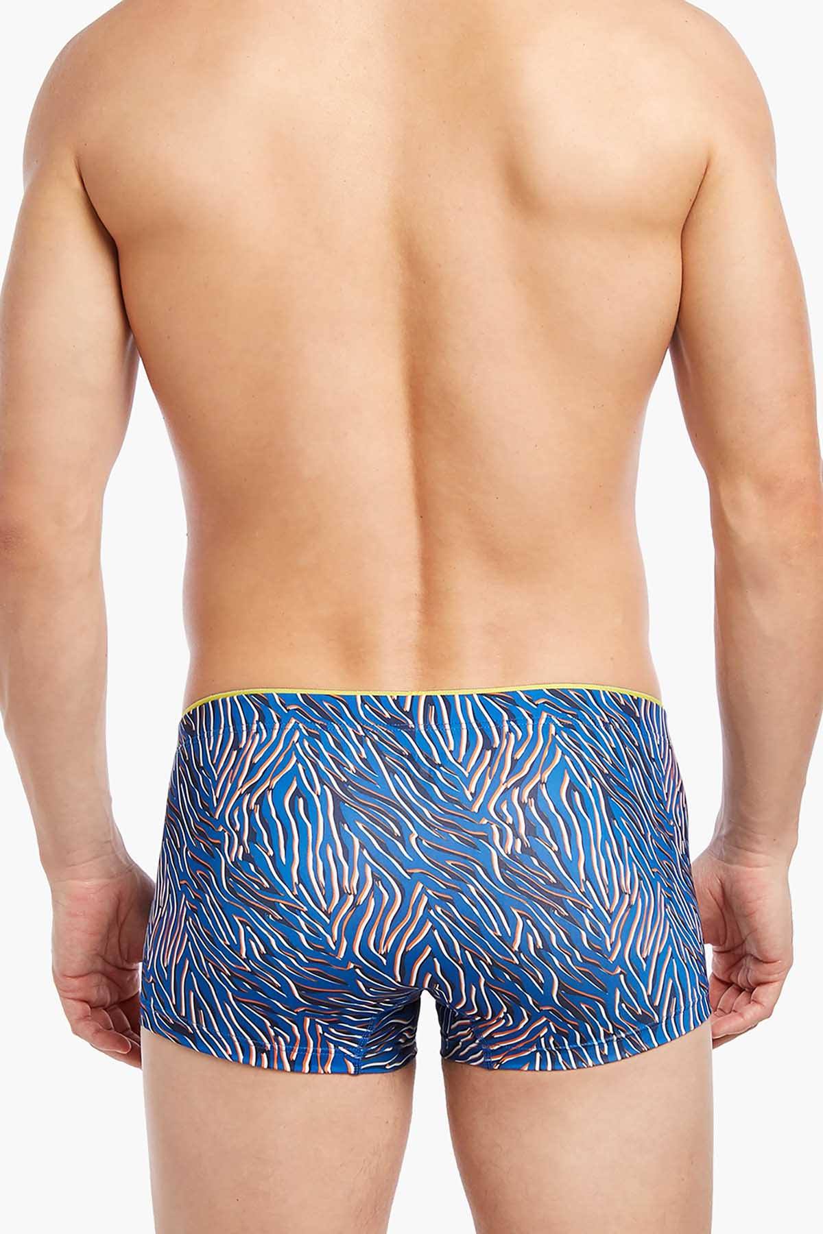 2(X)IST Lapis-Blue Layered Zebra Print Sliq Micro Trunk