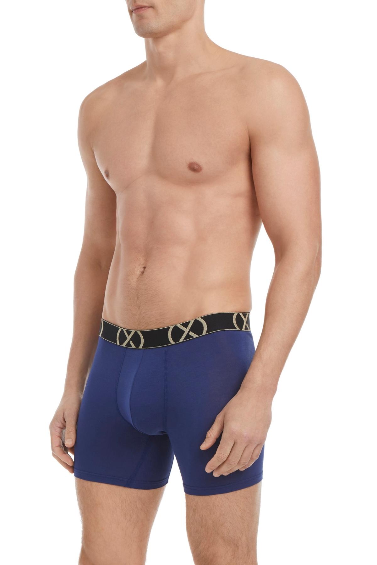 2(X)IST Ocean Purple and Noon Luxe Boxer Brief 3-Pack