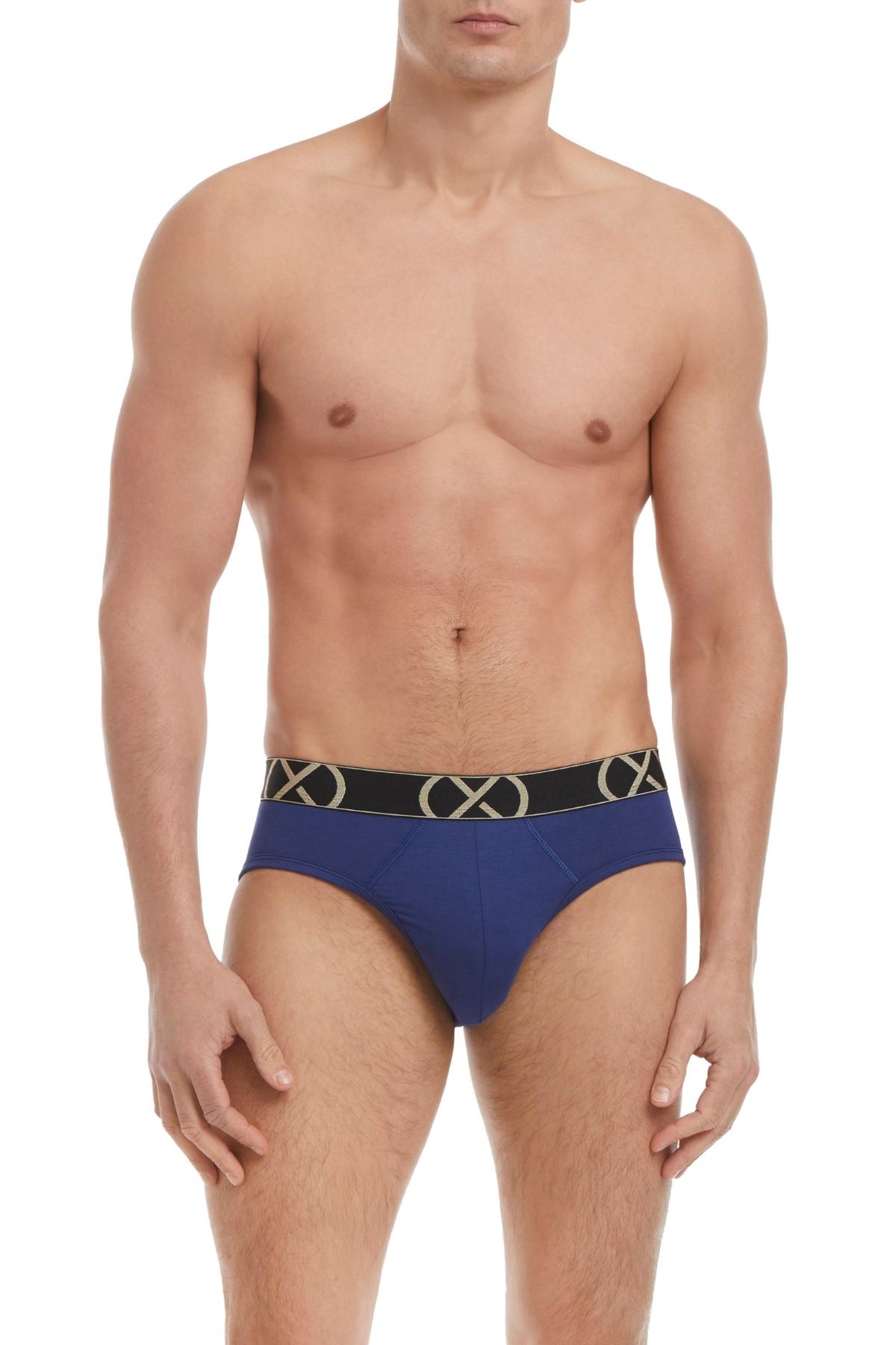 2(X)IST Ocean Purple and Noon Luxe No Show Brief 3-Pack