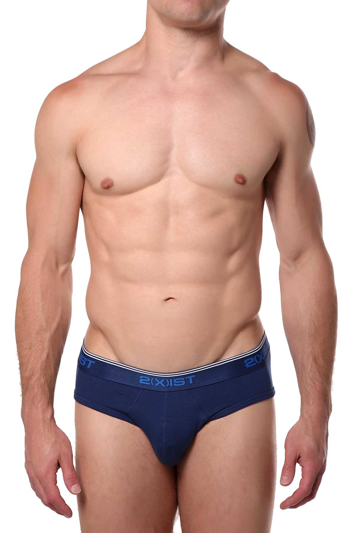 2(X)IST Ocean-Tide Essential Cotton-Stretch No-Show Brief