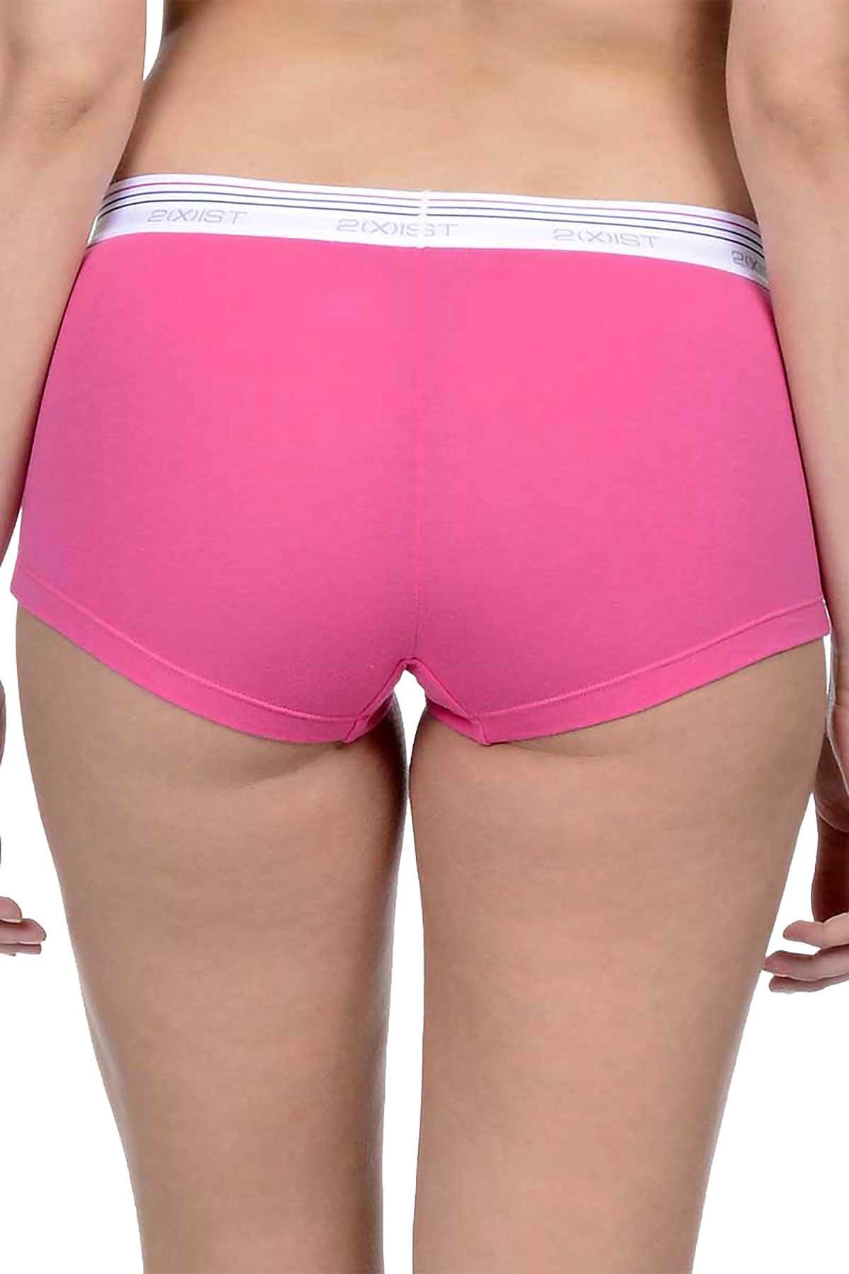 2(X)IST Pink Retro Cotton Boyshort