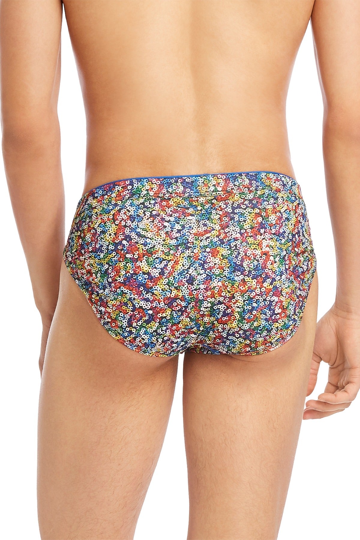 2(X)IST Rainbow Sequin Sliq Micro Sport Brief