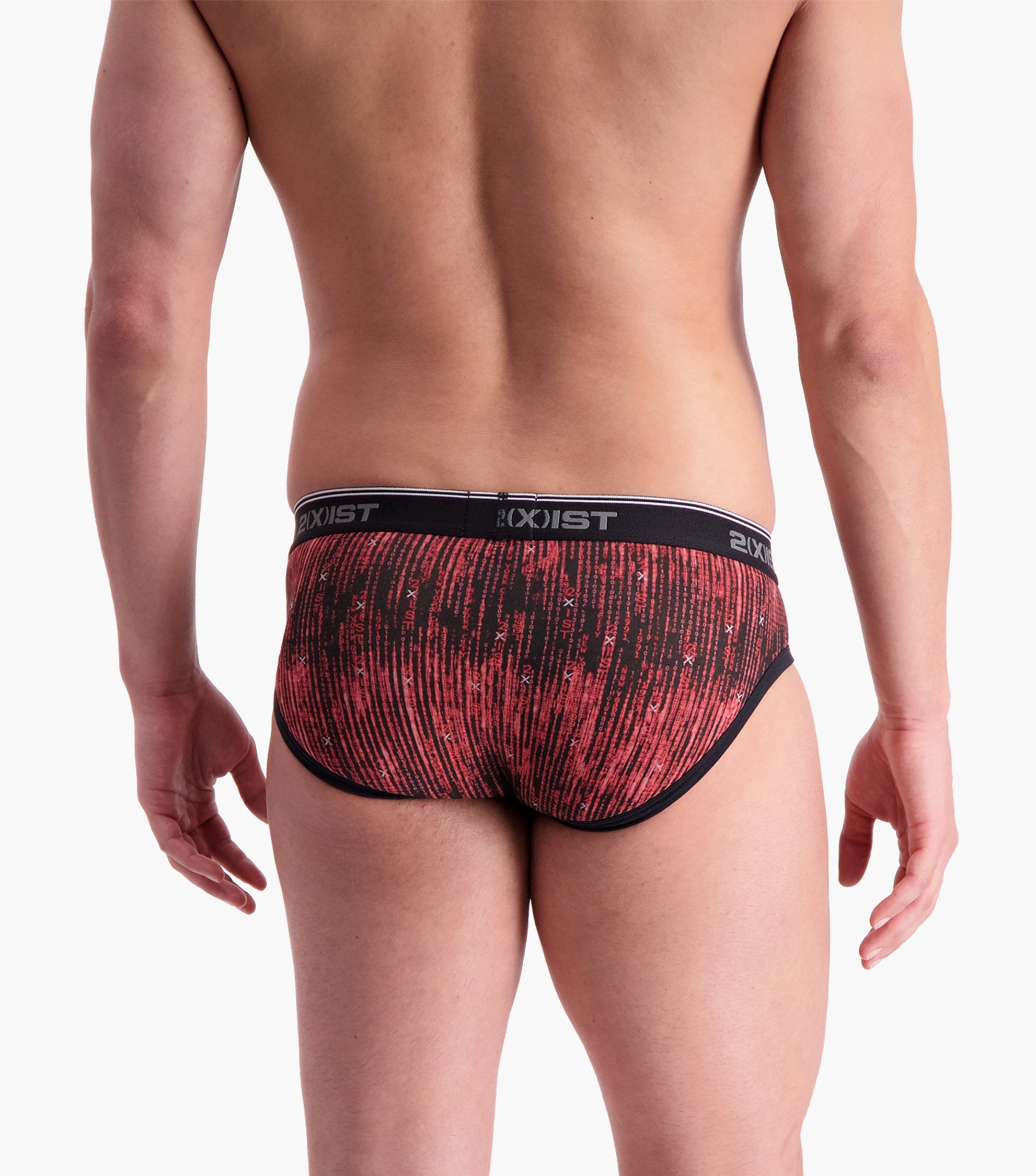 2(X)IST Red Cotton Stretch No-Show Brief 2-Pack