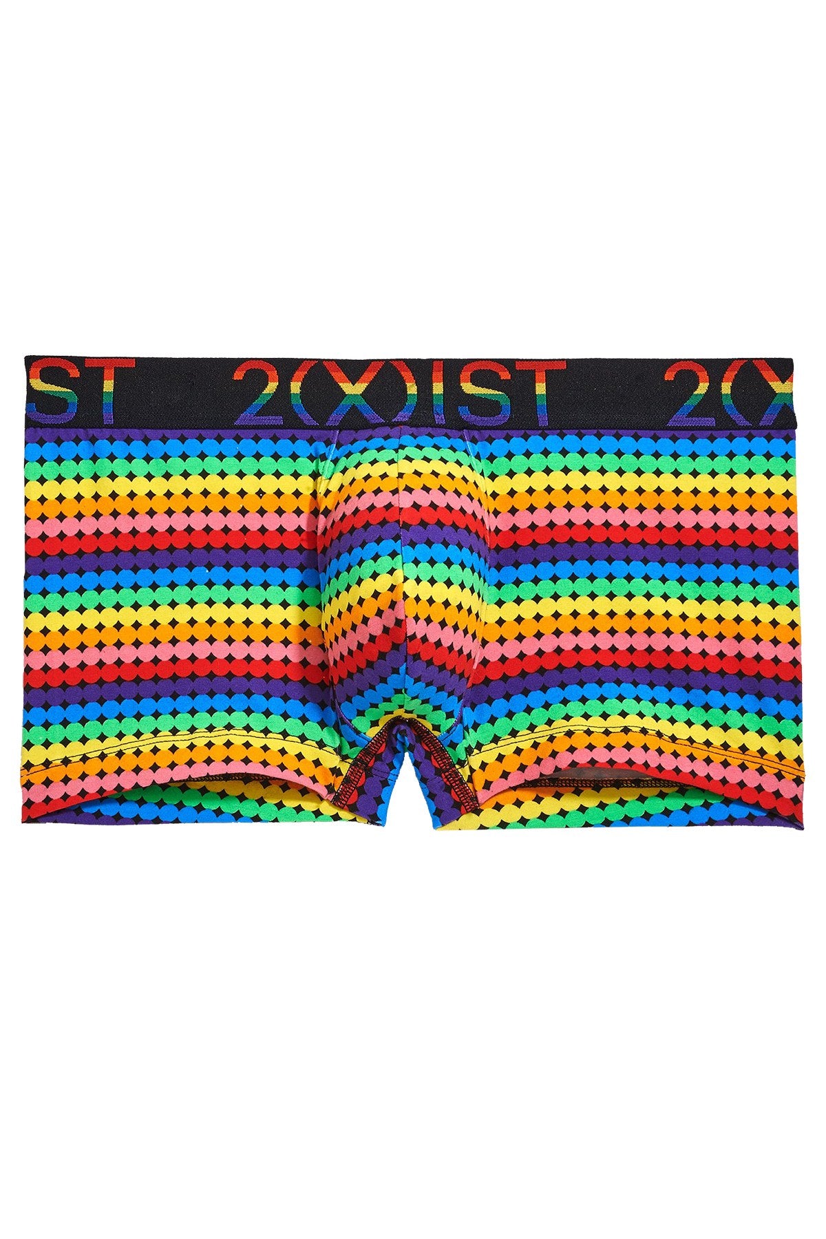 2(X)IST Retro Geo Pride Cotton Stretch No-Show Trunk