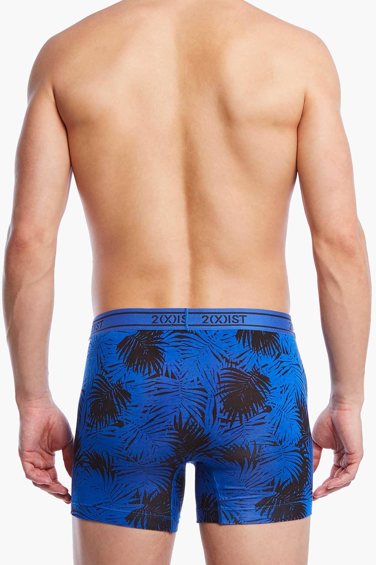 2(X)IST Royal Palm-Leaf Print Graphic Modal Boxer Brief