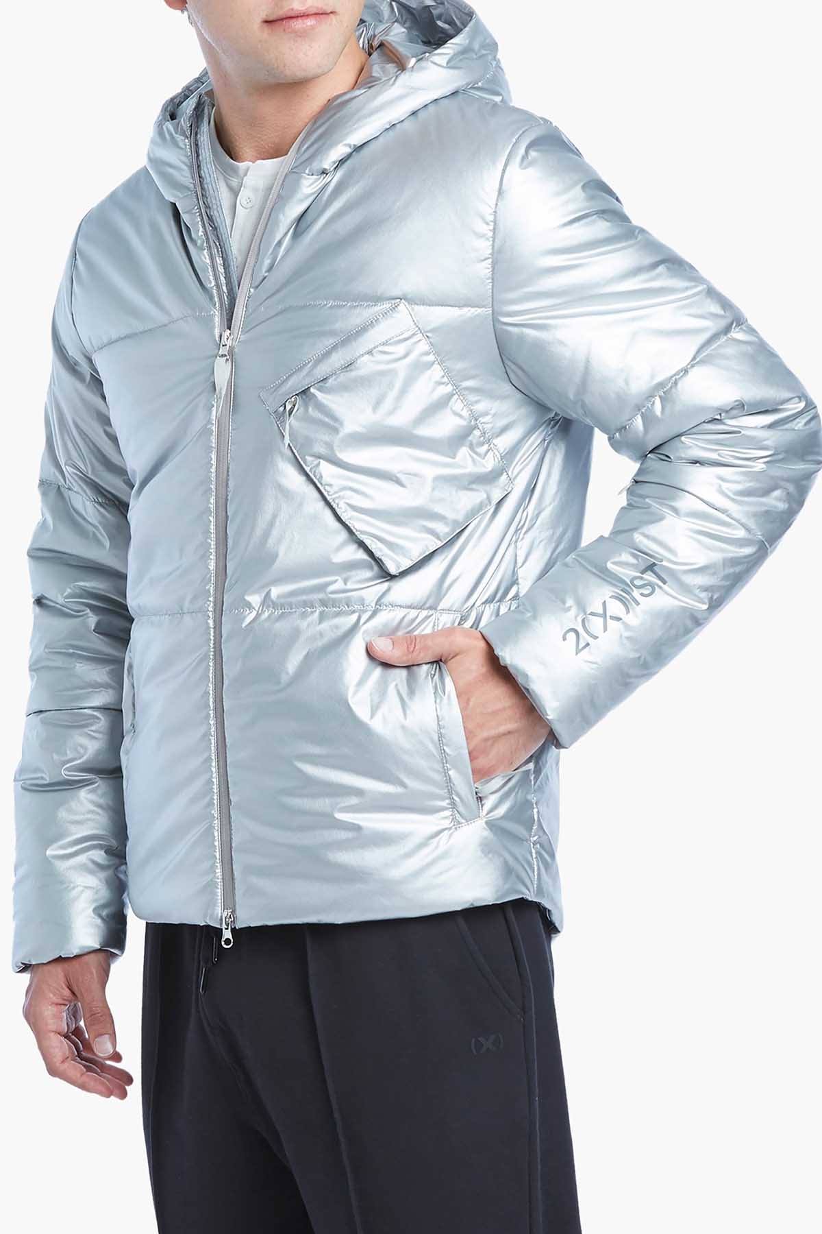 2(X)IST Silver Capsule Puffy Hooded Jacket