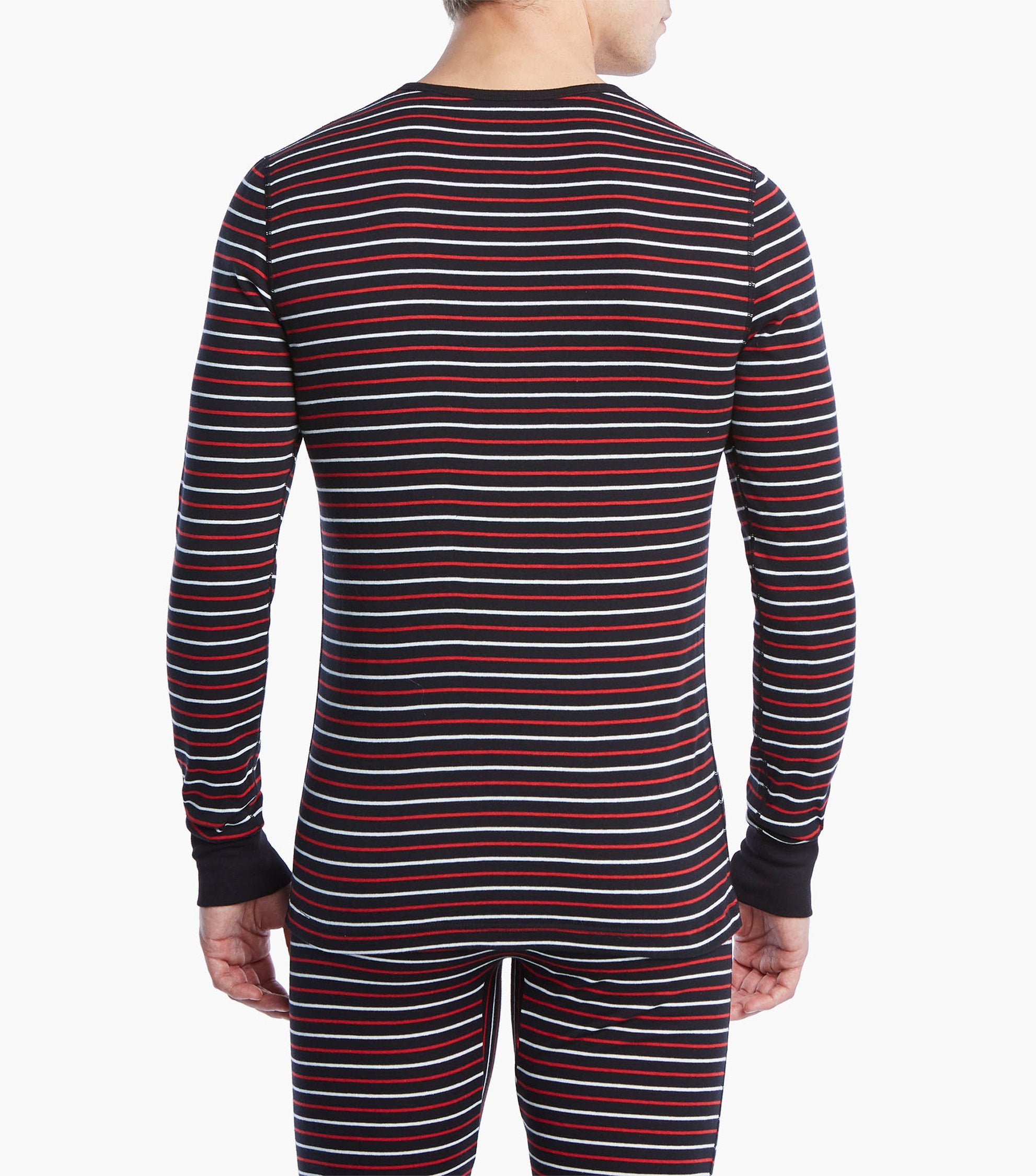 2(X)IST Stripe Essential Cotton Long Sleeve Henley