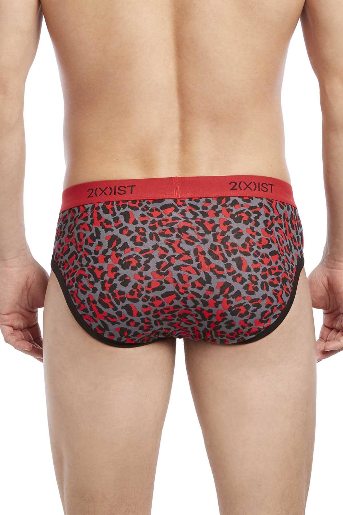 2(X)IST Toreador Cheetah-Print Graphic Cotton No-Show Brief