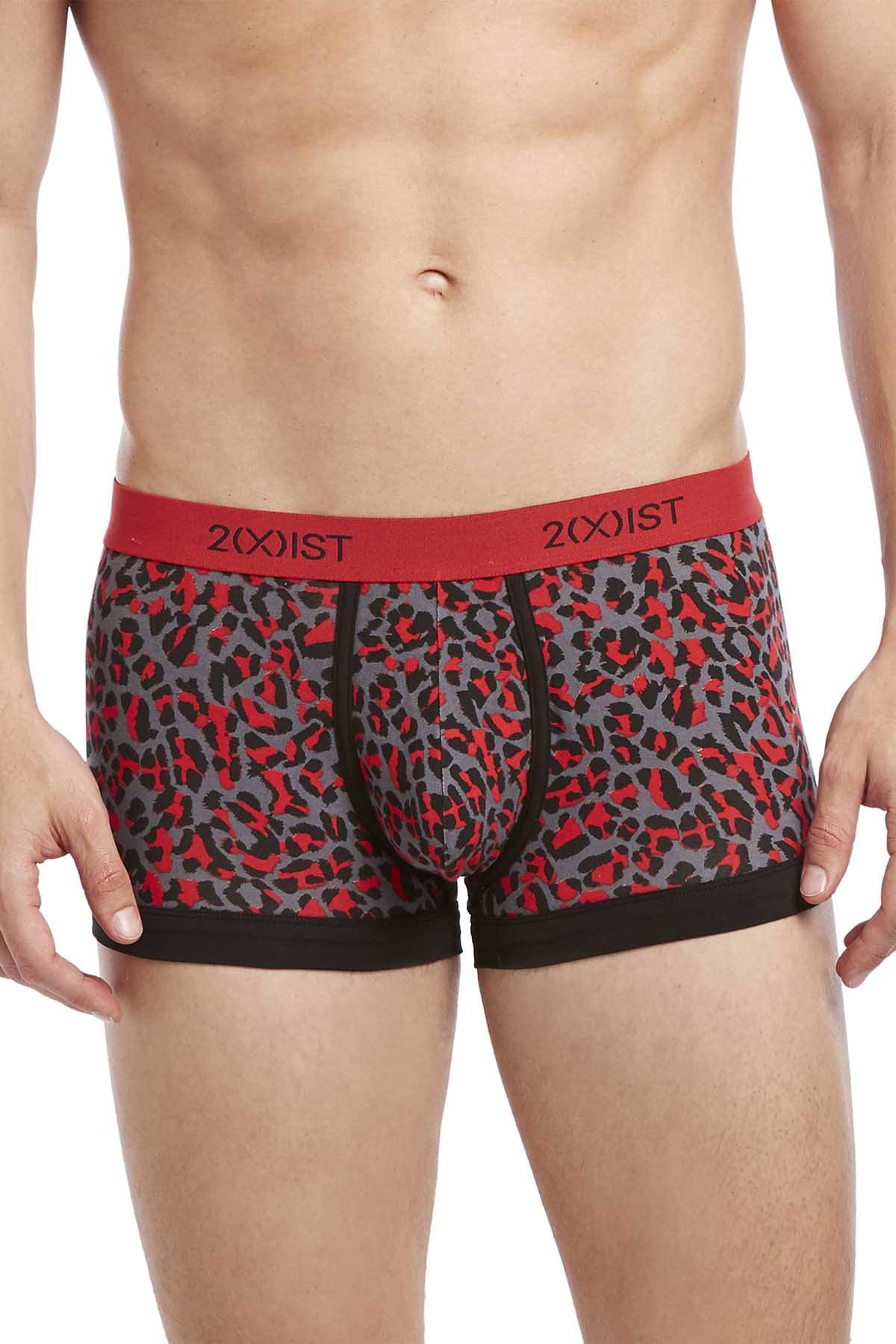 2(X)IST Toreador Cheetah-Print Graphic Cotton No-Show Trunk