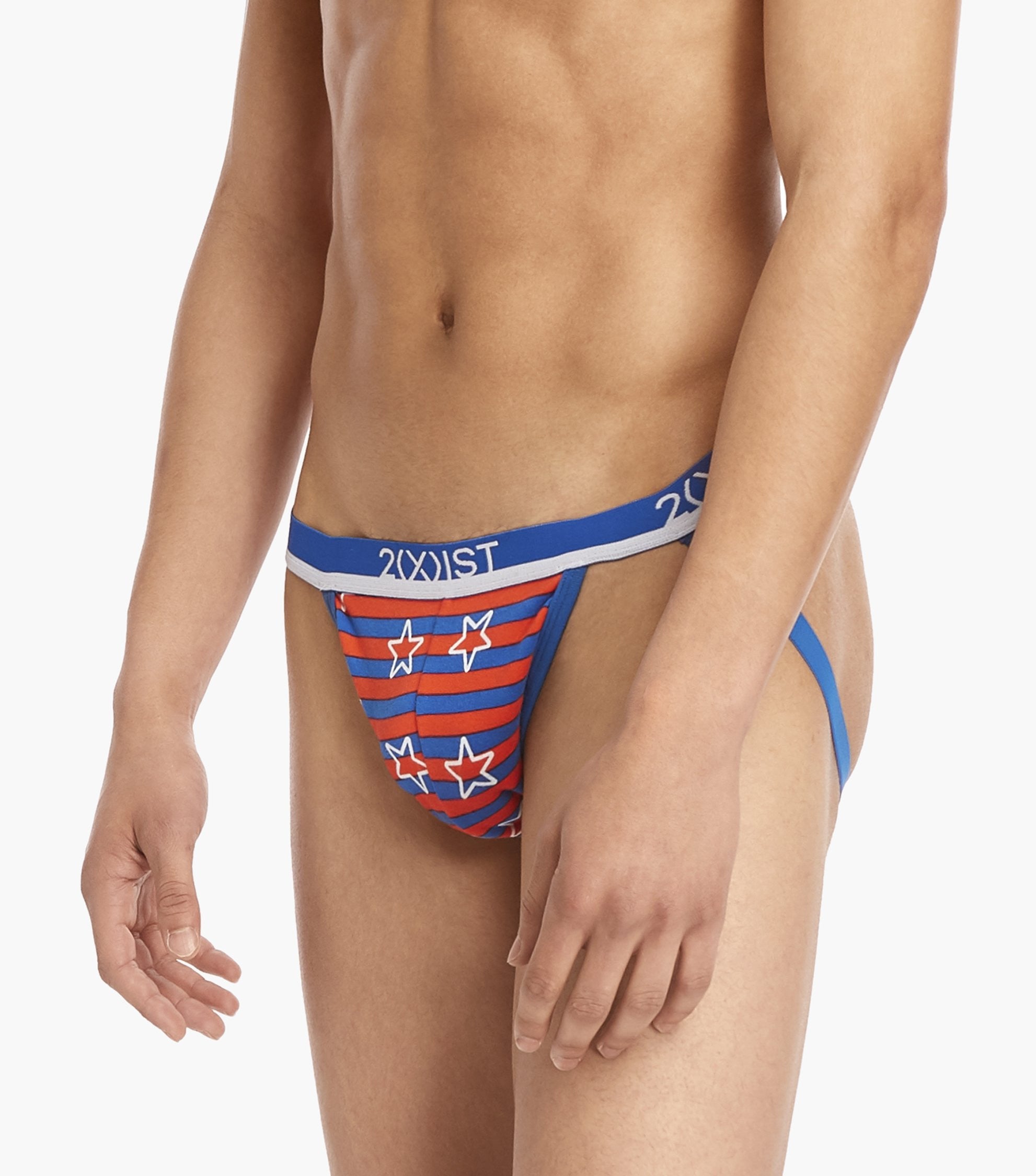 2(X)IST Tye Dye Cotton Stretch Jock Strap 4-Pack