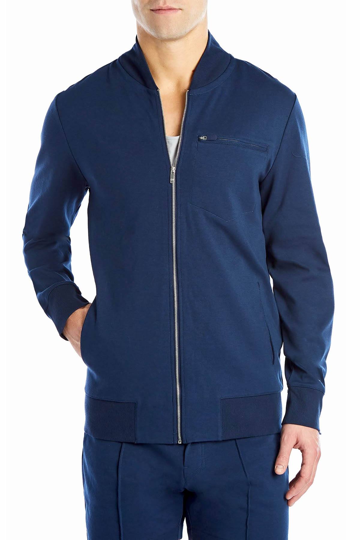 2(X)IST Varsity-Navy Modern Classic Track Jacket