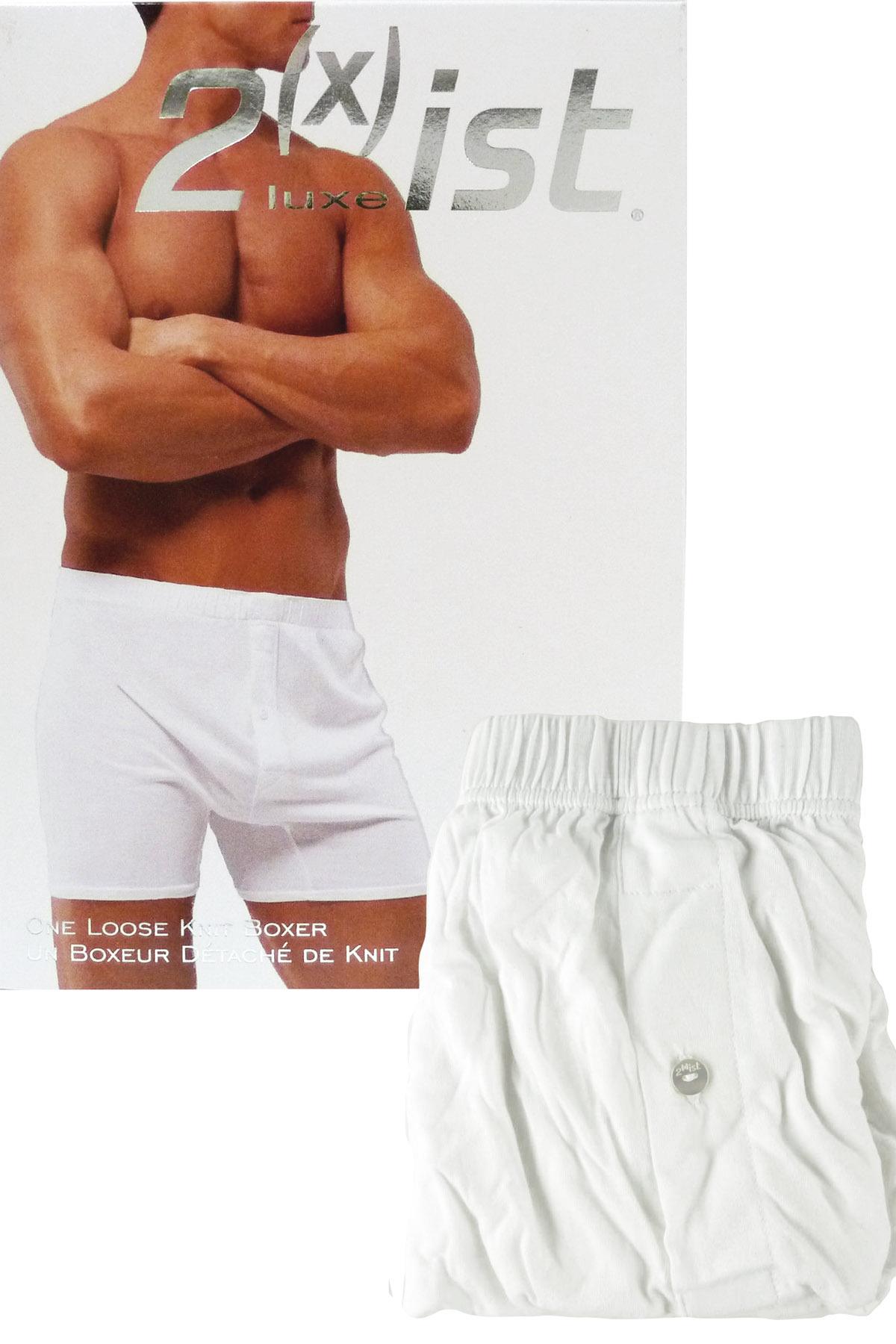 2(X)IST White Luxe Loose Knit Boxer Short