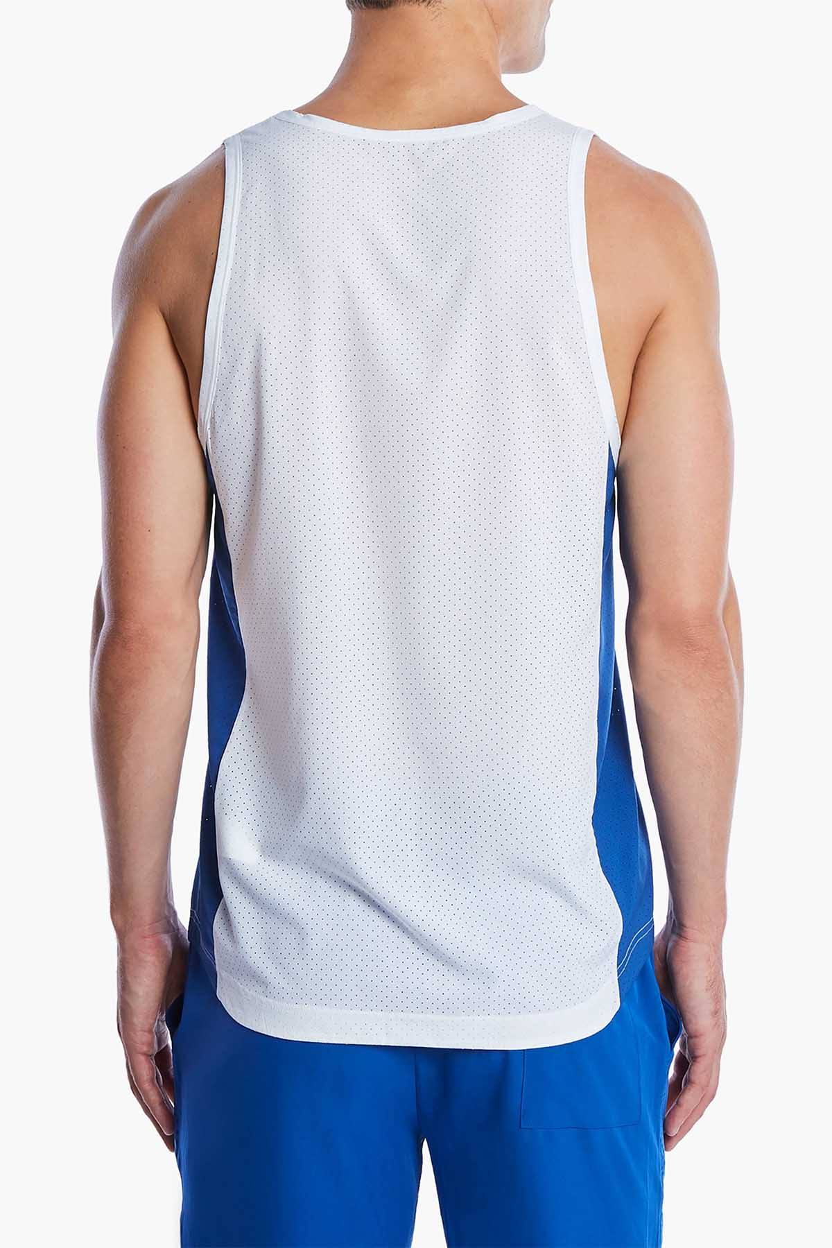 2(X)IST White Varsity Modern Sport Mesh Tank Top