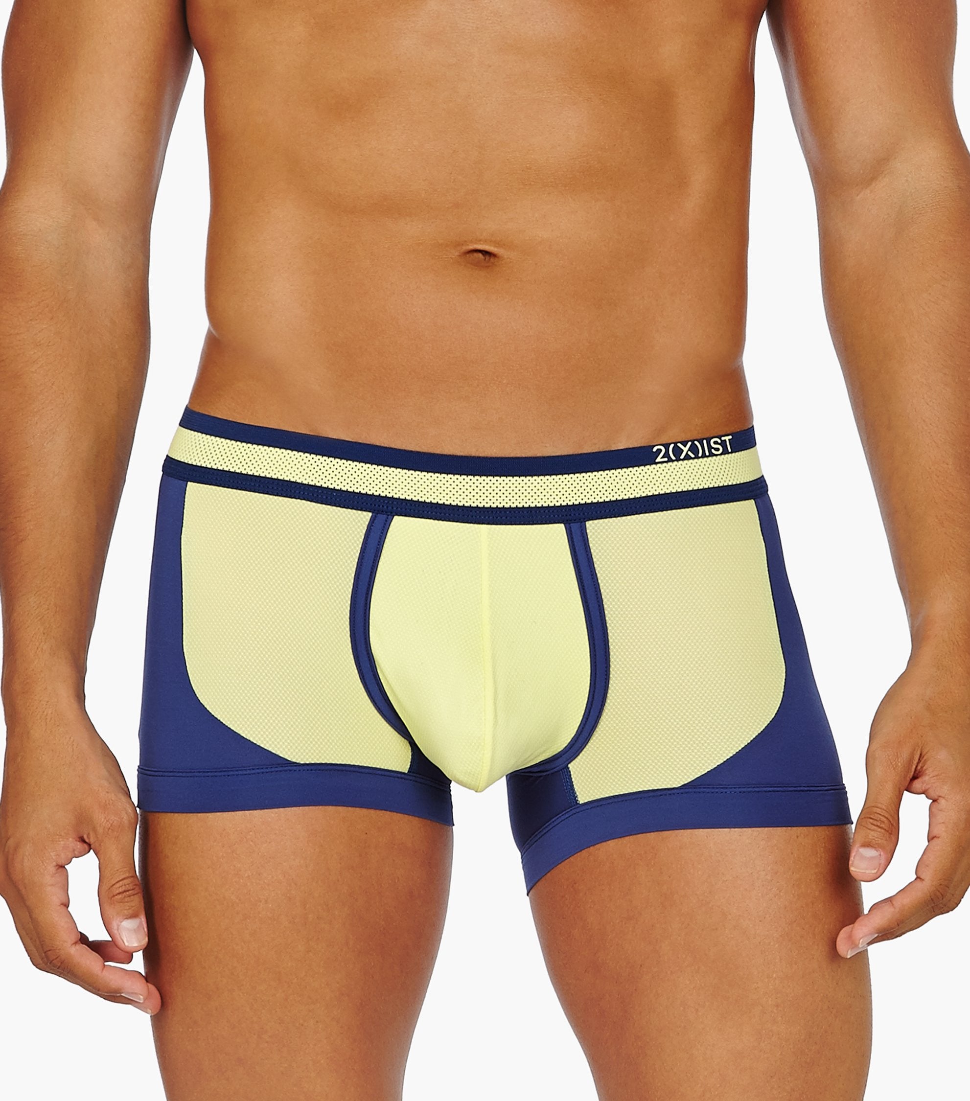 2(X)IST Yellow Ultra Mesh No Show Trunk