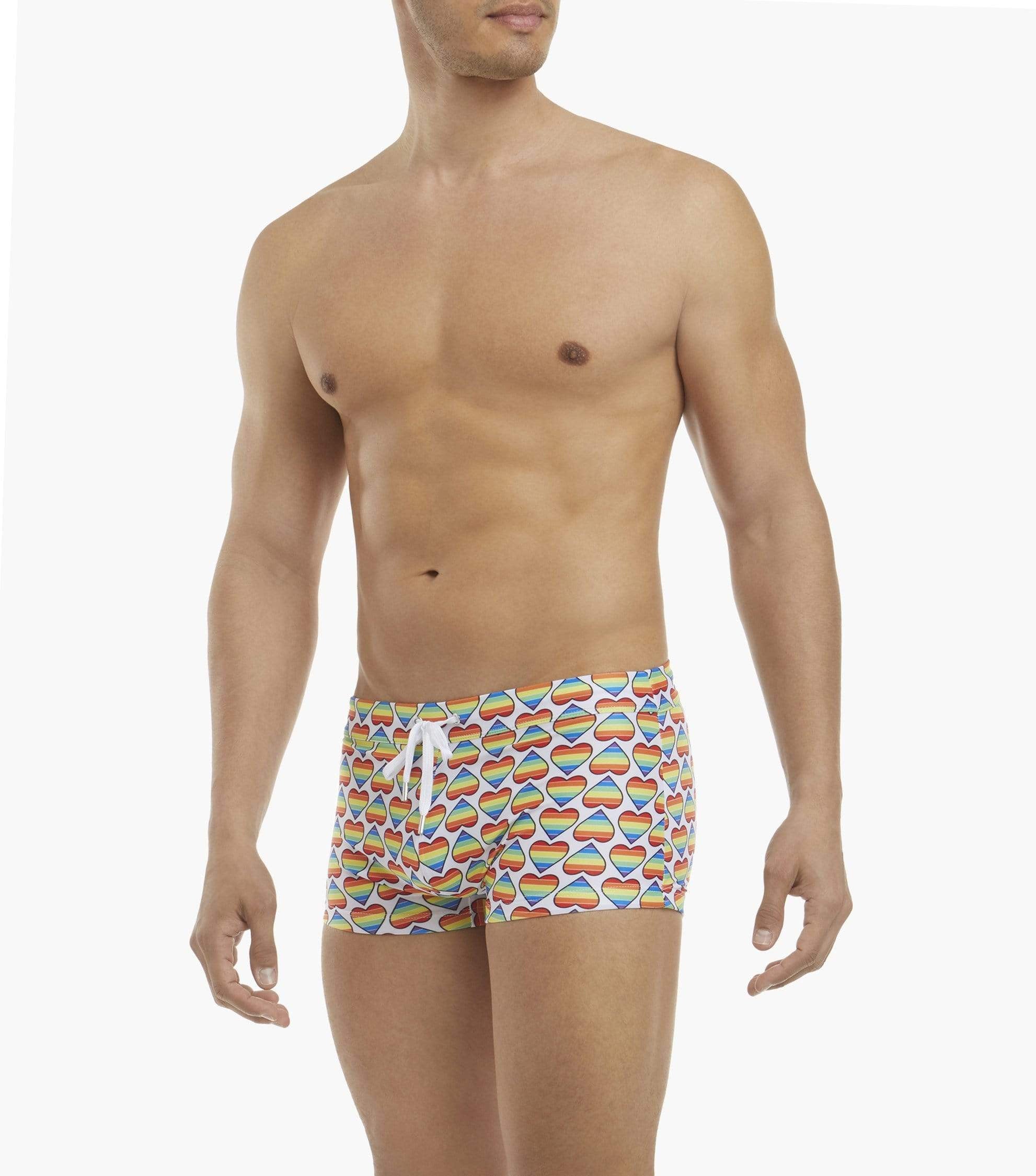 2(X)ist Cabo Pride Hearts Swim Trunks