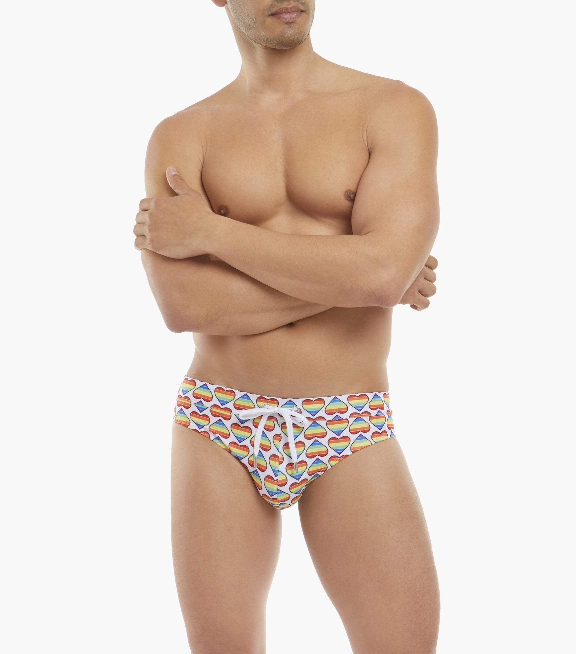 2(X)ist Rio Pride Hearts Swim Brief