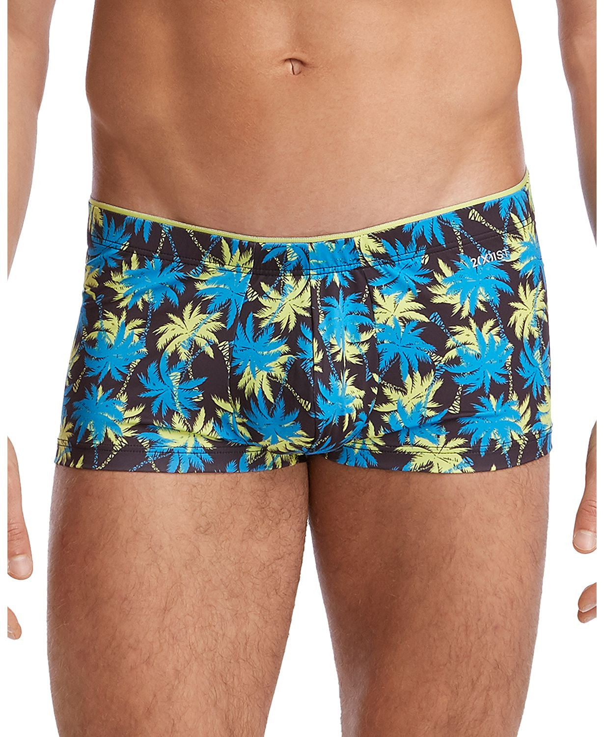 2(x)ist Sliq Micro Trunks Tossed Palm Trees