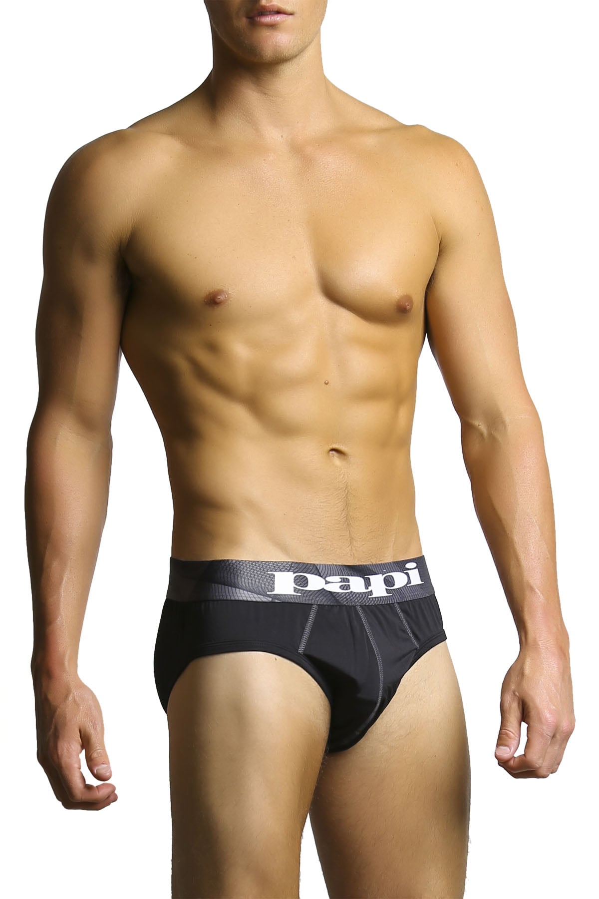 2-Pack Papi Black & Grey Microfusion Performance Brief