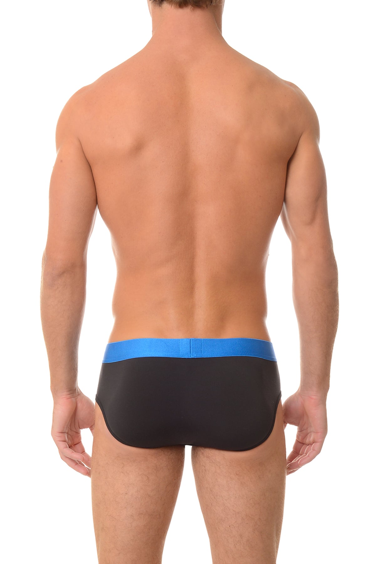 2(X)IST Black & Blue Electric Cotton Stretch Brief