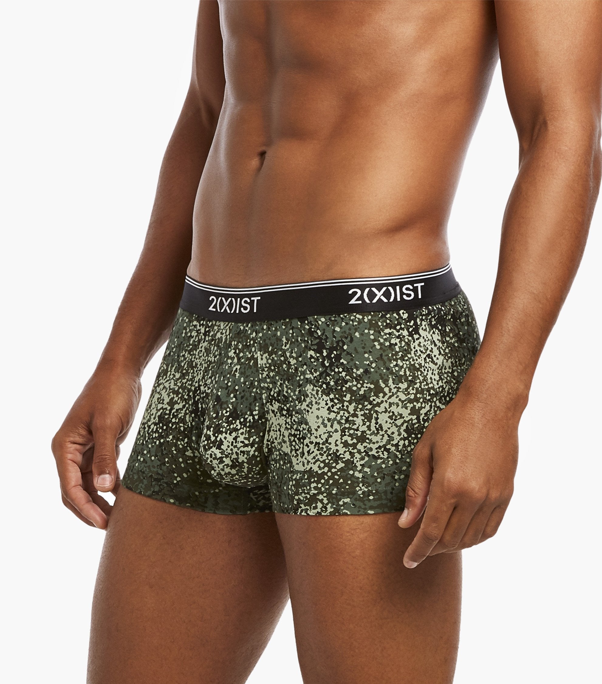 2XIST Cotton Stretch No-Show Trunk 3-Pack Camo