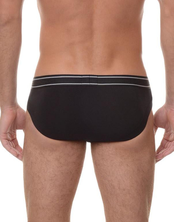 2xist Men's Lift No Show Brief Black