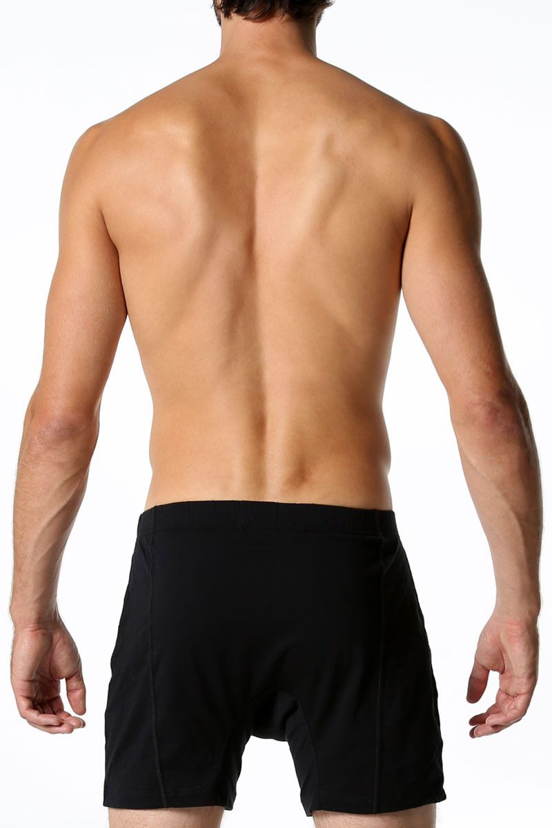 2(X)IST Black Pima Cotton Button-fly Boxer